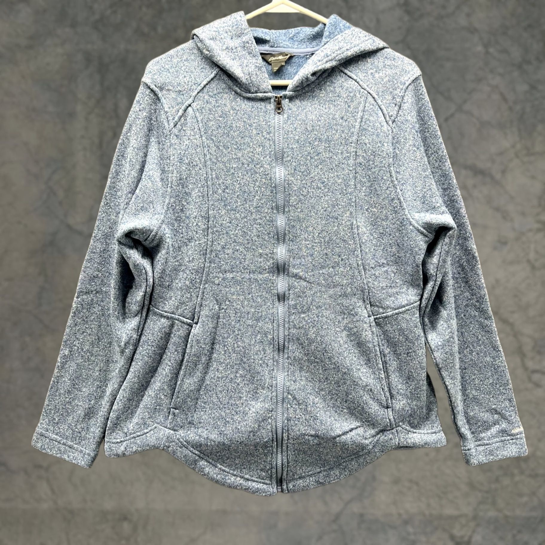 Eddie Bauer VINTAGE Eddie Bauer Hoodie Womens XL Blue Vtg Jacket Women Heather Full Zip Fleece Melange Size XL / US 12-14 / IT 48-50 - 1 Thumbnail