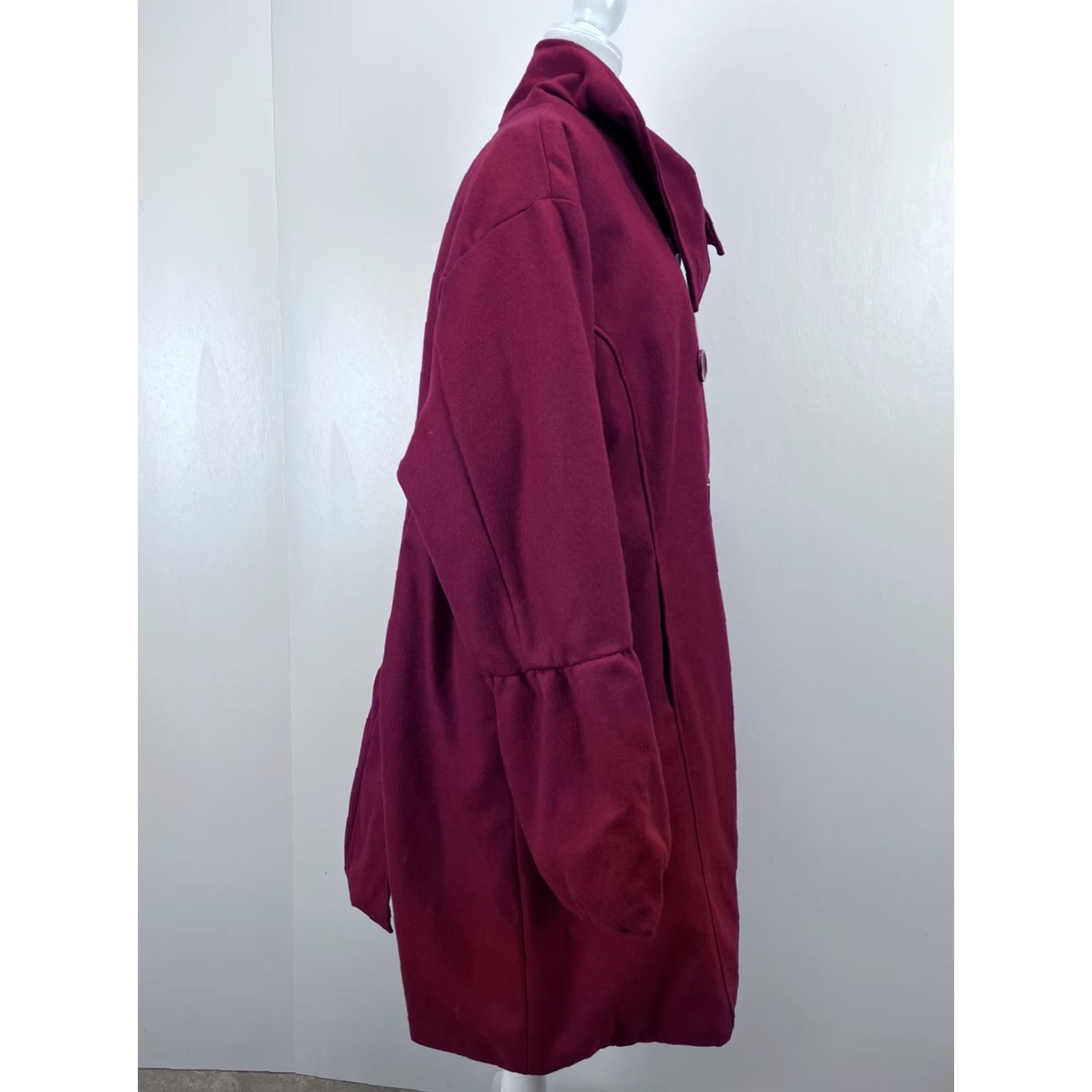 Vintage VINTAGE Excelled Wool Blend Coat Jacket Womens 3X Plus Red Lined Quilted NWT Coat Size XXL / US 16-18 / IT 52-54 - 4 Thumbnail