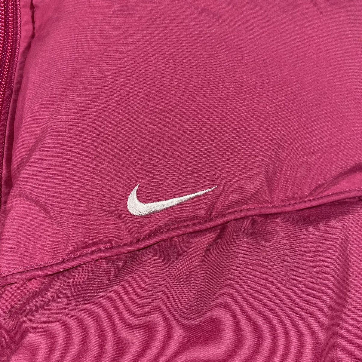 Nike × Vintage 💗Rare Vintage Nike Pink Puffer Jacket Swoosh 2000s y2k Style Size L / US 10 / IT 46 - 5 Thumbnail