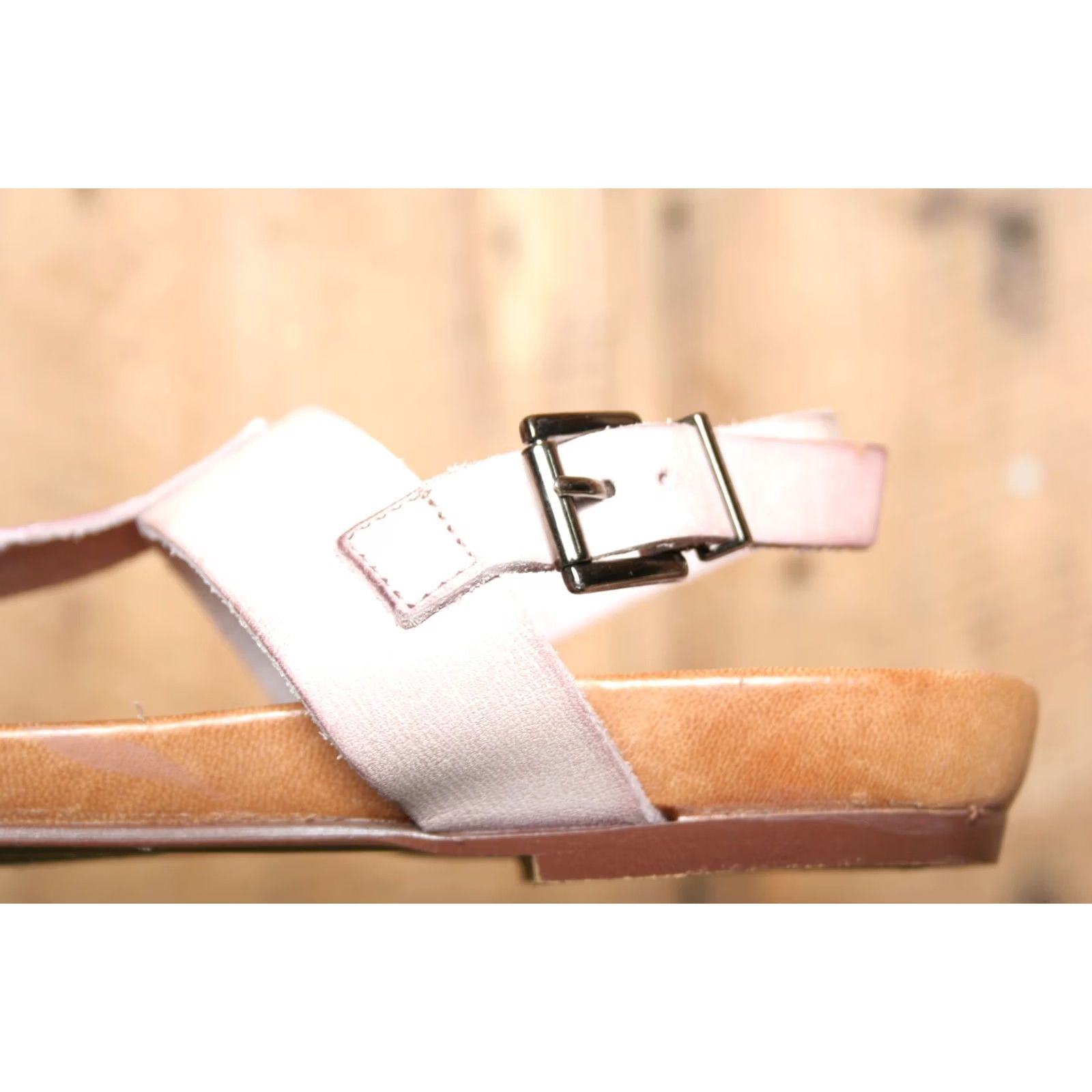 Vintage Cordani Light Rose Pink Slingback Sandals EUR 37 US 6.5-7 Leather Buckle Women Size US 6.5 / IT 36.5 - 7 Thumbnail