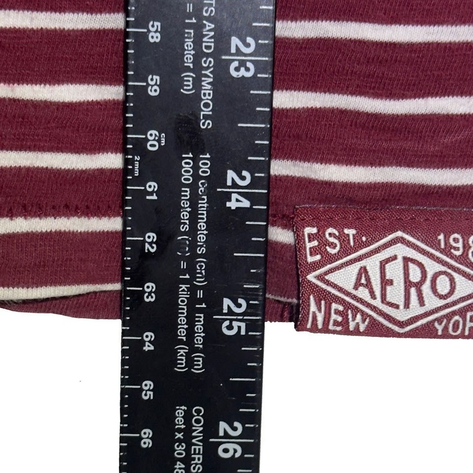Aeropostale Aeropostale Men's T-Shirt Size Small Red White Short Sleeve Size US S / EU 44-46 / 1 - 3 Thumbnail