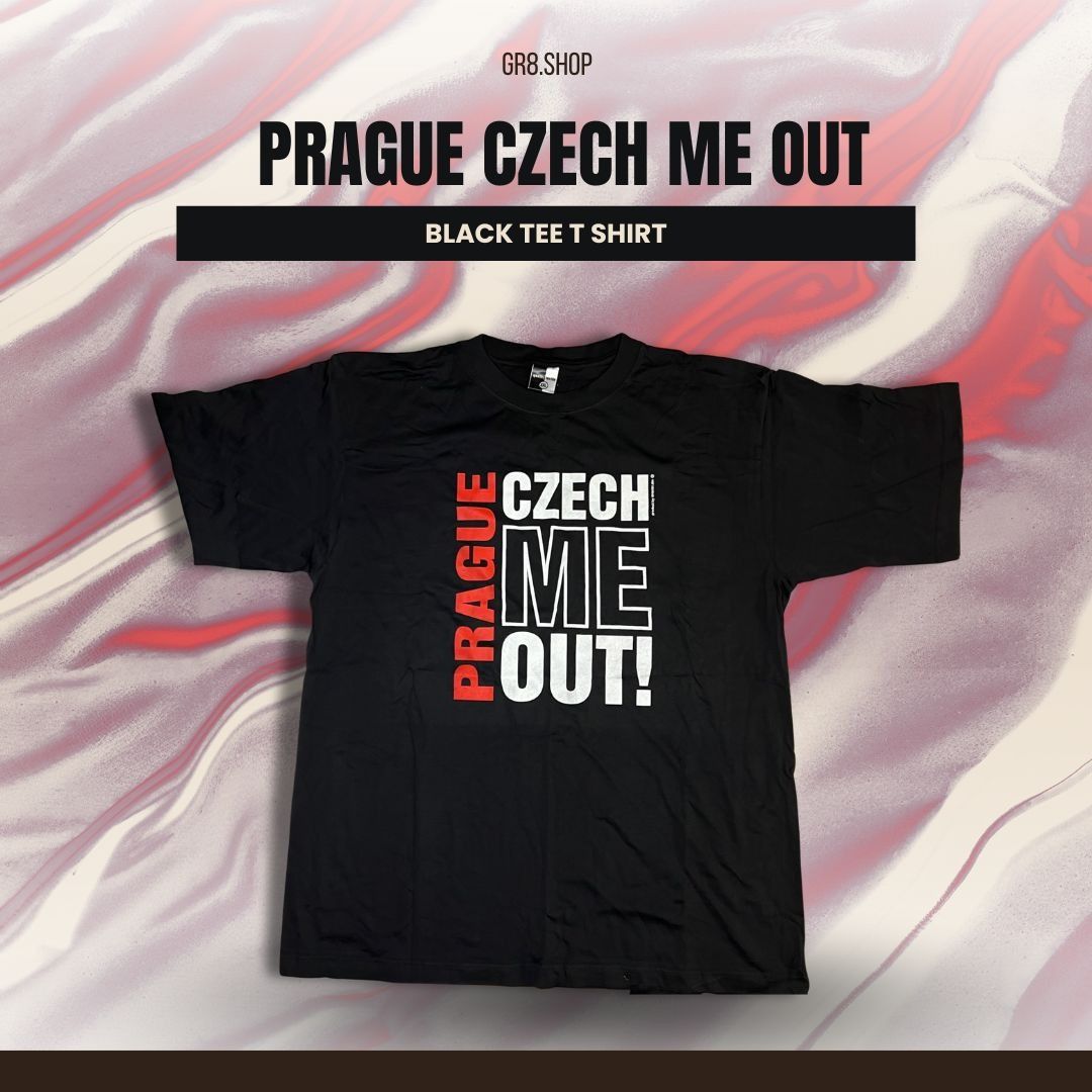Other Prague Czech Me Out Black Tee T-Shirt XXL Quality Textile Co Size US XXL / EU 58 / 5 - 1 Thumbnail