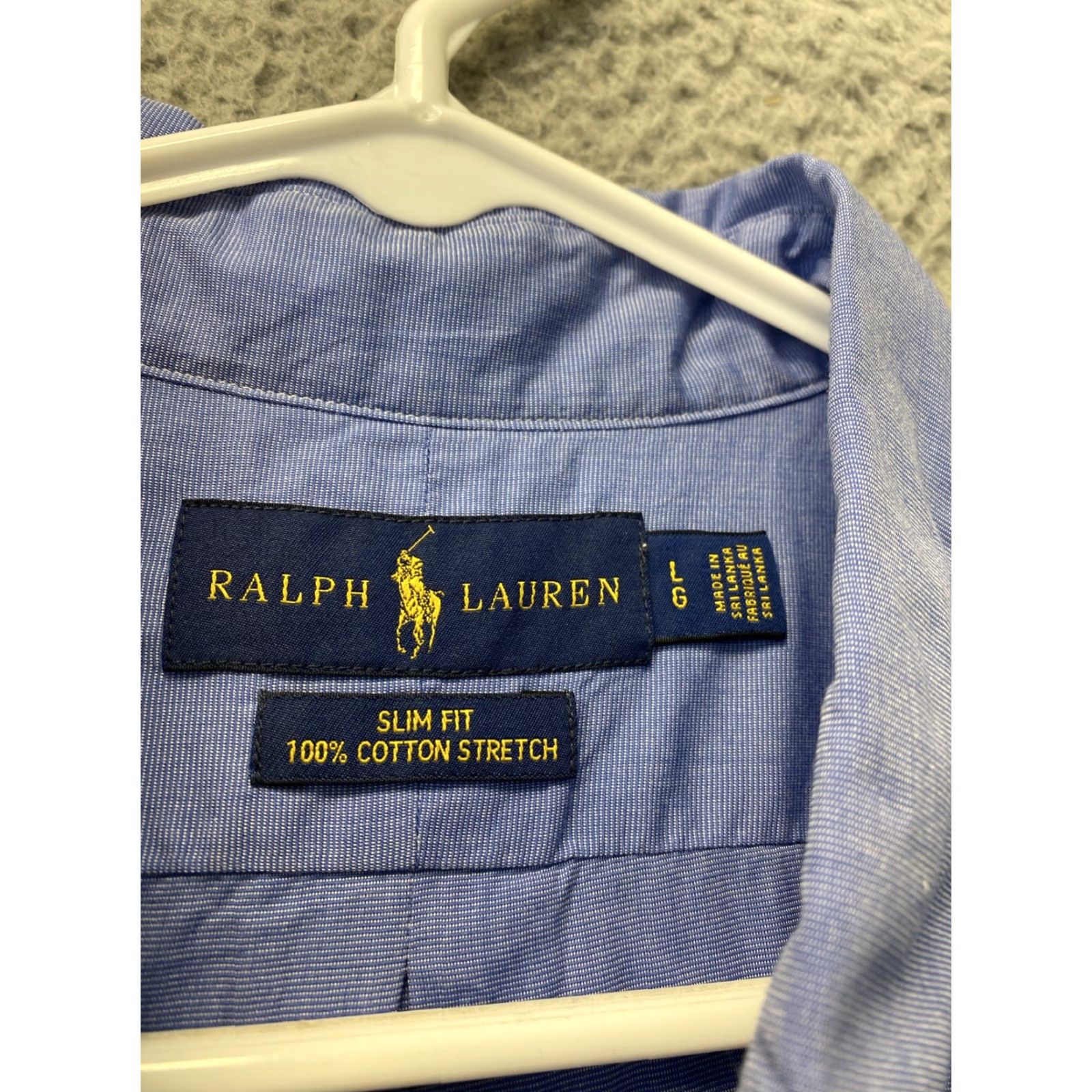 Ralph Lauren VINTAGE Ralph Lauren Men's Shirt Long Sleeve Cotton Blue Casual Business Size Large Size US L / EU 52-54 / 3 - 6 Thumbnail