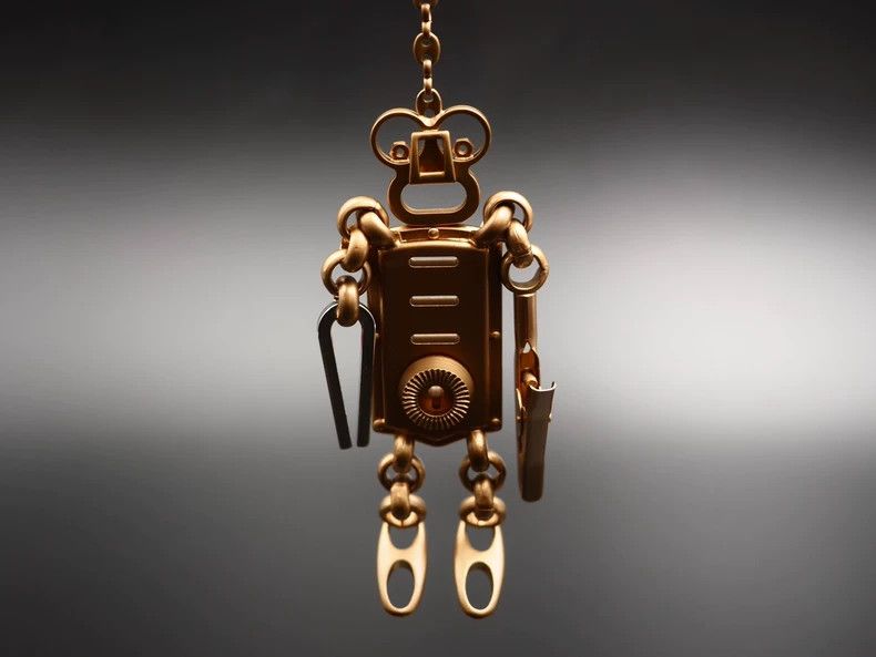 Prada Prada 2004 Robot Bag Charm Keychain-dmc Size ONE SIZE - 1 Thumbnail