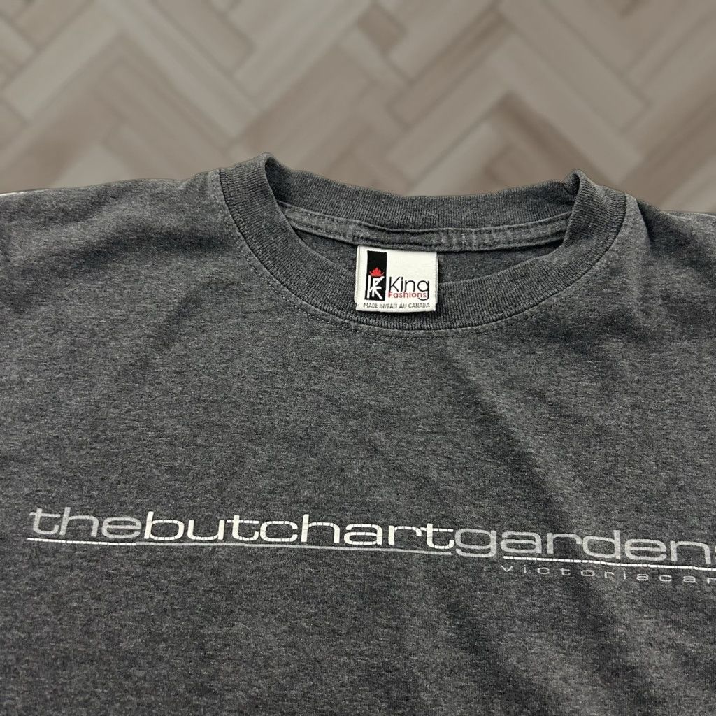 Vintage The Butchart Gardens Victoria Canada Short Sleeve T Shirt Men's Medium Gray Size US M / EU 48-50 / 2 - 1 Thumbnail
