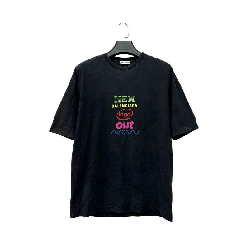 Balenciaga Balenciaga Color logo printed round neck short sleeve T-sh Size US S / EU 44-46 / 1 - 1 Thumbnail