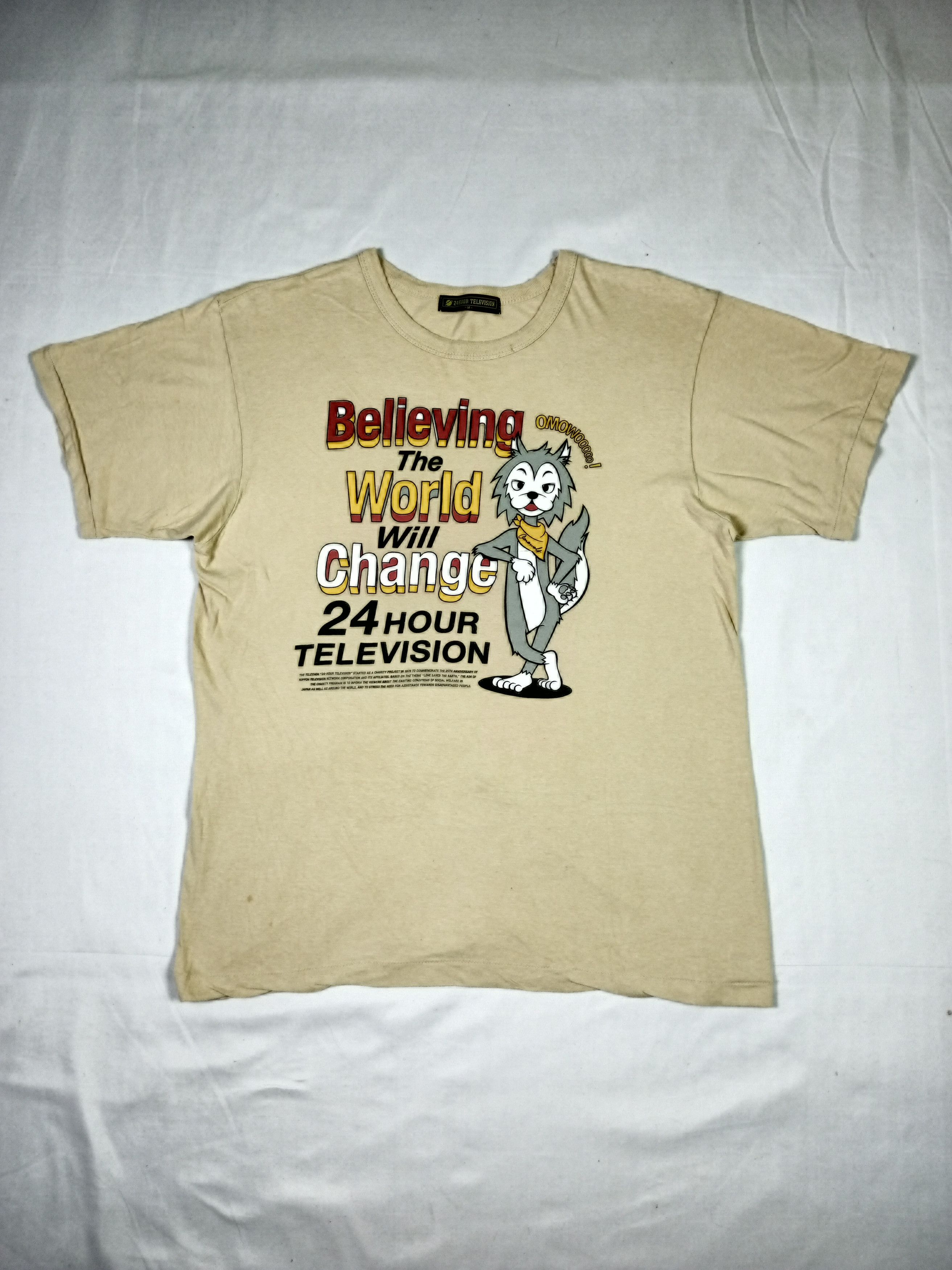 Anime VTG 24 Hour Television Believing the World Will Change Size US M / EU 48-50 / 2 - 1 Thumbnail