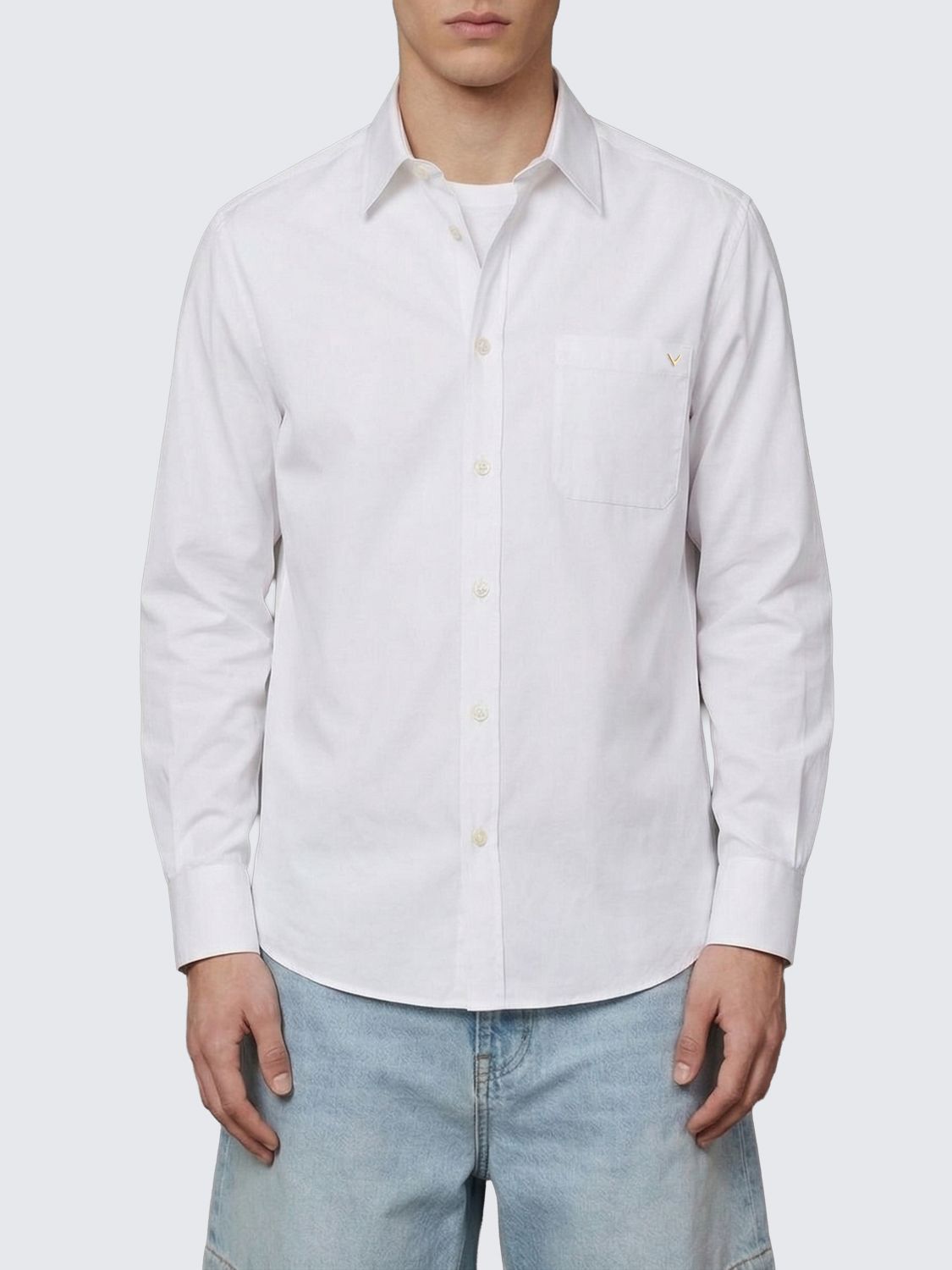 Valentino Valentino Shirt Men White Size US M / EU 48-50 / 2 - 1 Thumbnail