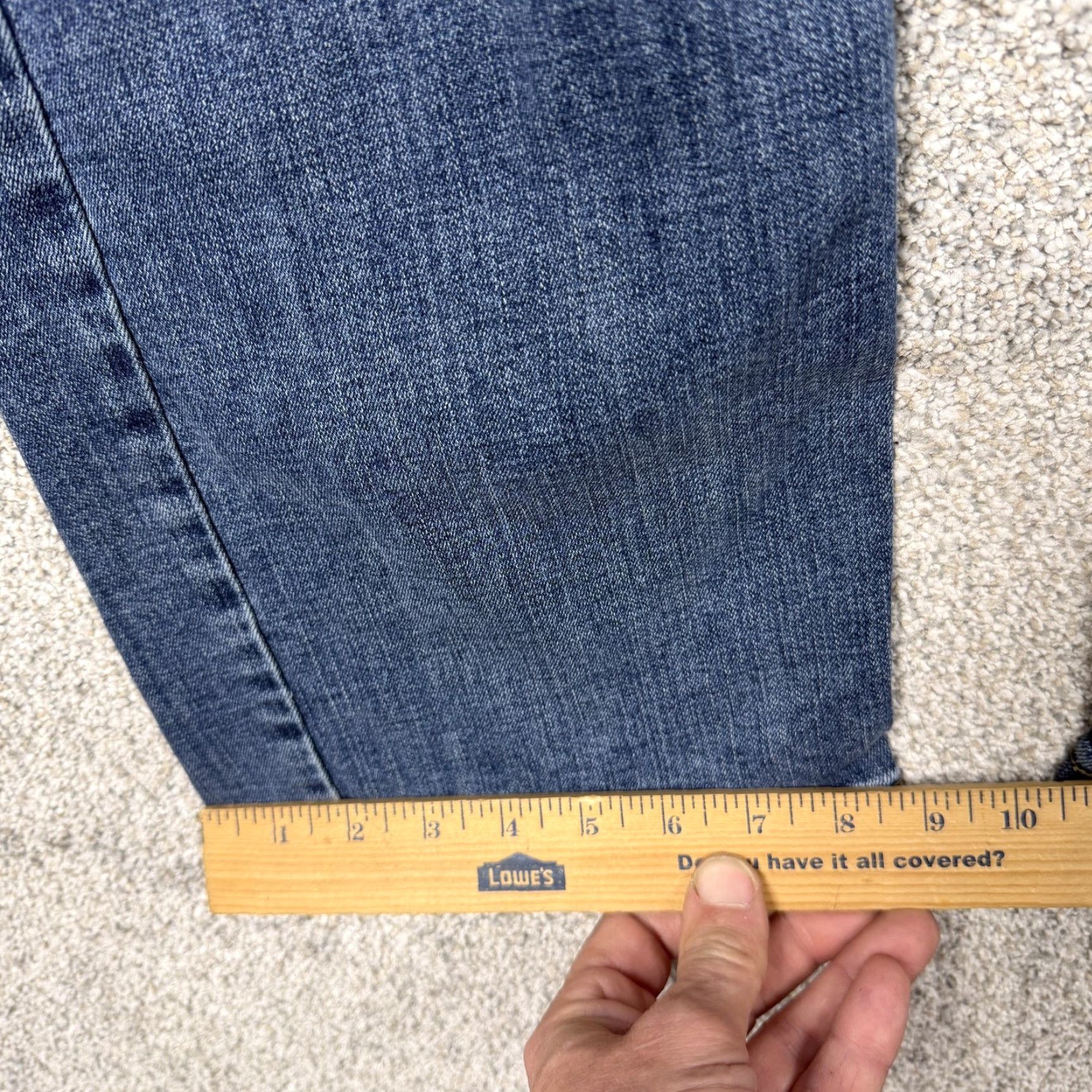 Wrangler Wrangler Relaxed Boot Jeans Mens 34x29 Jeans Blue Medium Wash Denim Stretch 5-Pocket Bootcut Mens Size US 34 / EU 50 - 3 Thumbnail