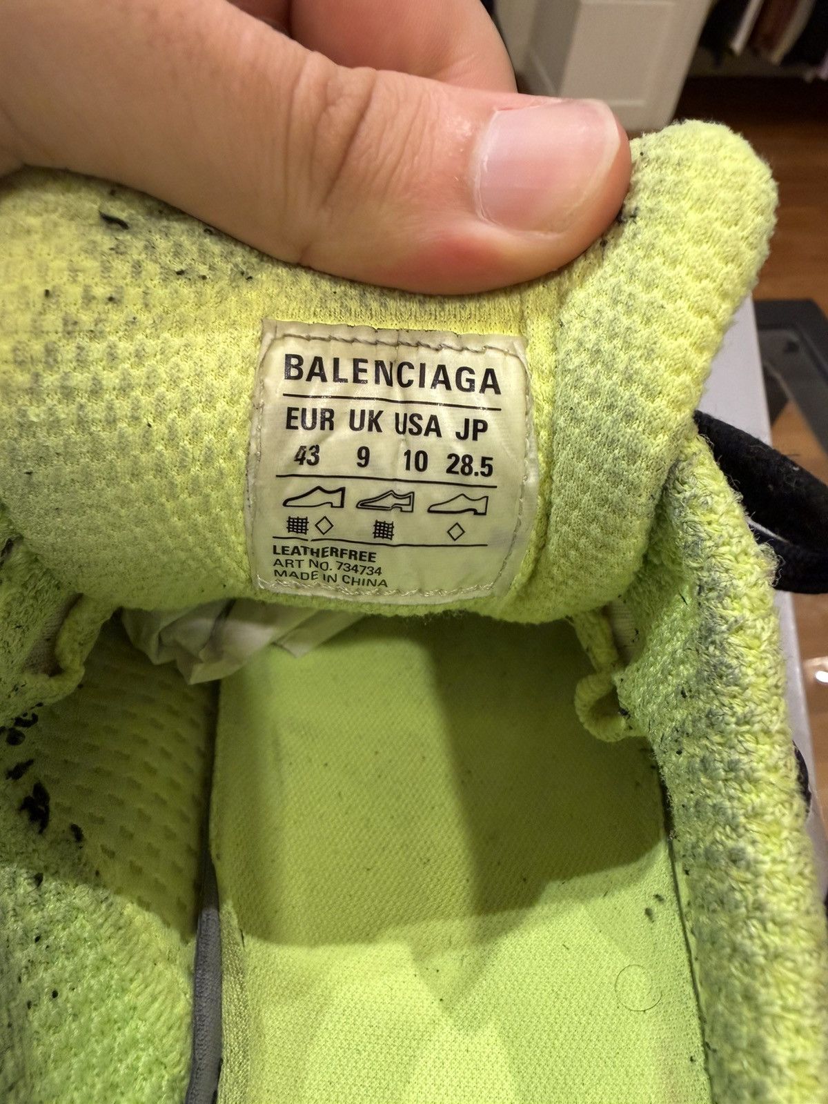 Balenciaga Balenciaga 3XL Sneaker - Black White Yellow Size US 10 / EU 43 - 8 Thumbnail