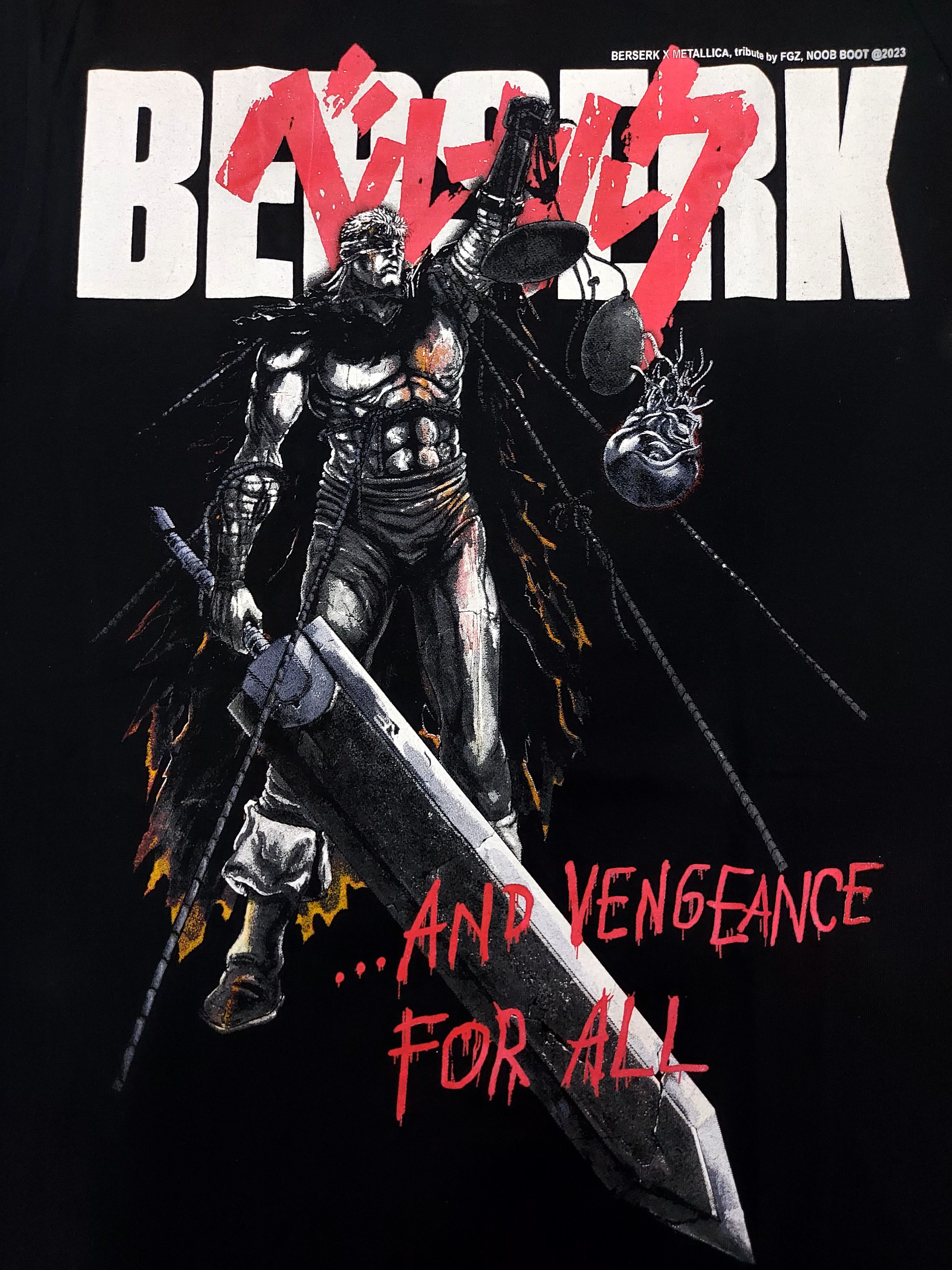 Anime × Japanese Brand 💥Berserk Solo Guts T Shirt Size US XL / EU 56 / 4 - 1 Thumbnail