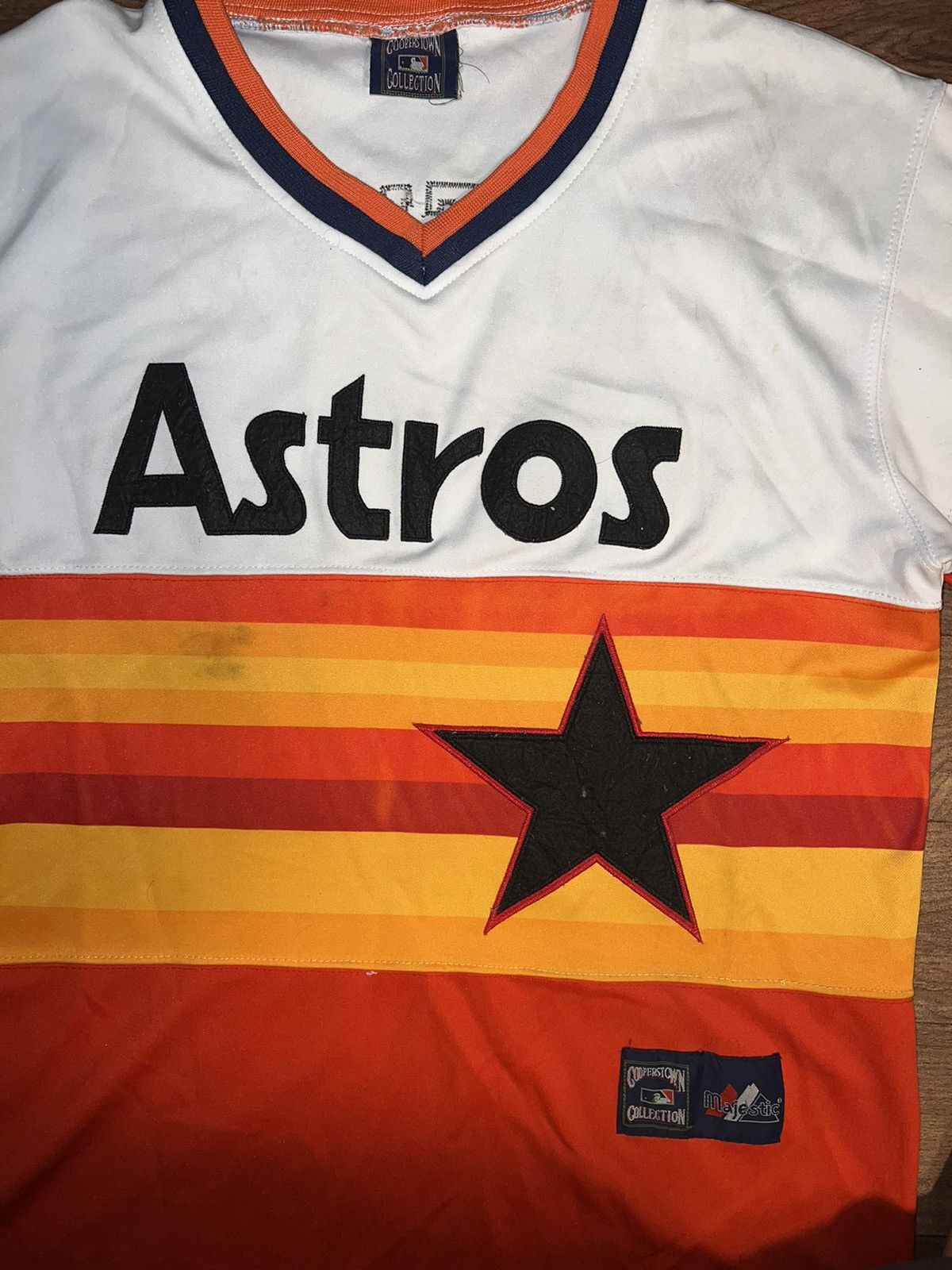 Majestic Vintage 90s Majestic Men Houston Astros Jose Altuve #27 Size US L / EU 52-54 / 3 - 3 Thumbnail