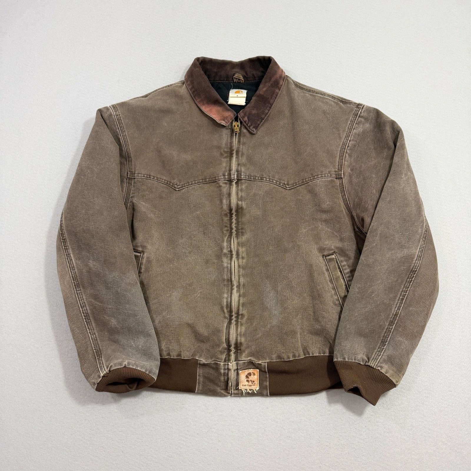 Carhartt Vintage Carhartt Santa Fe Jacket 2XL J14CHT Chestnut Brown Size US XXL / EU 58 / 5 - 1 Thumbnail