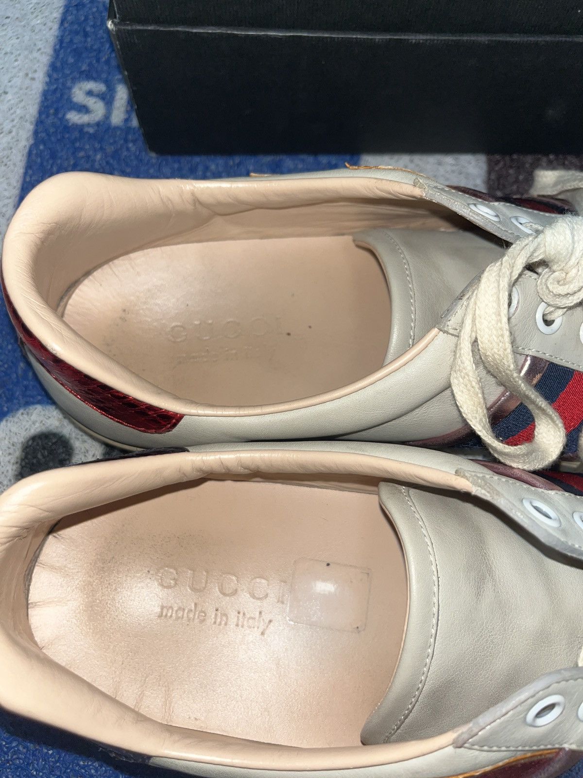 Gucci Gucci Ace Flame Sneaker Size US 9.5 / EU 42-43 - 8 Thumbnail