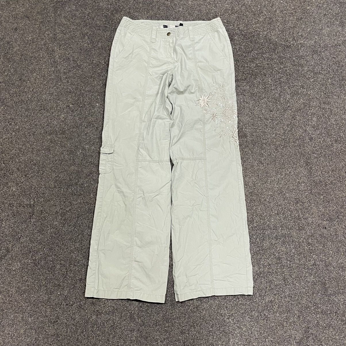Vintage Vintage Y2K Baggy Cargo Pants Parachute Streetwear Washed 35 Size 35" - 1 Thumbnail