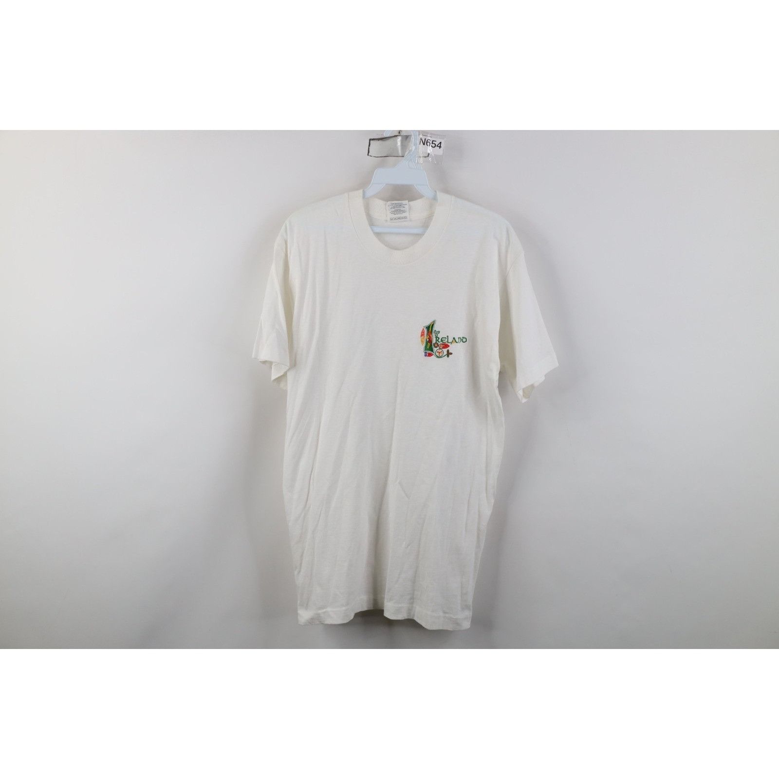 Vintage Vintage 90s St Patricks Day Ireland Gaelic T-Shirt Size US M / EU 48-50 / 2 - 1 Thumbnail