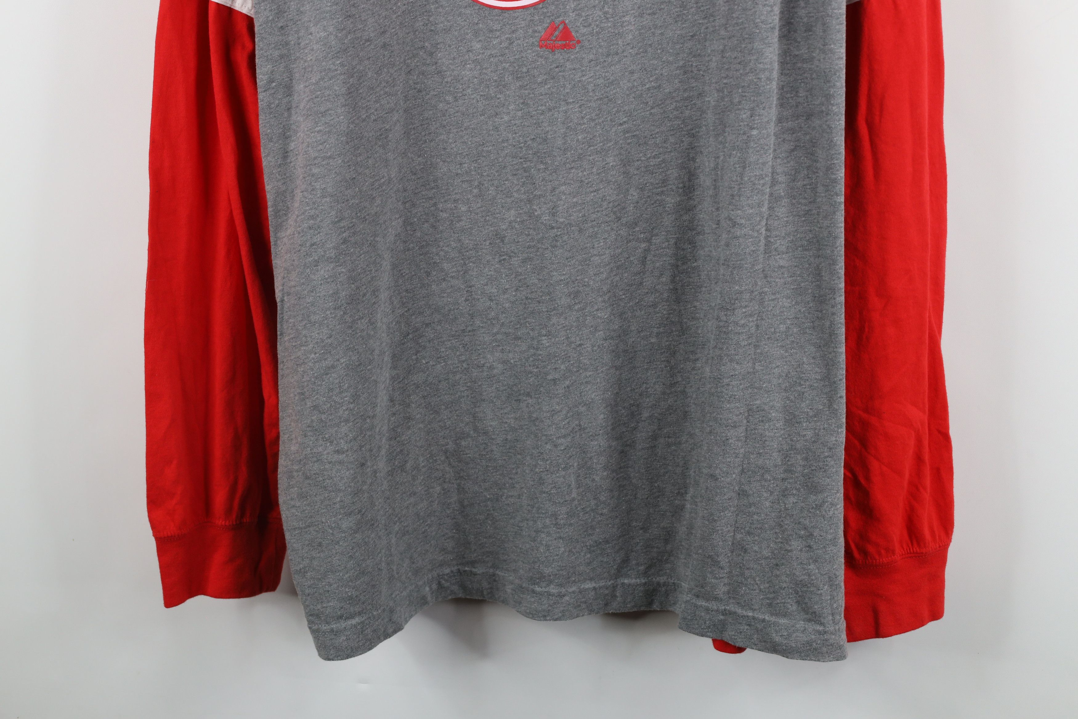 Majestic × Vintage Vintage Majestic Red Wings Hockey Long Sleeve T-Shirt Size US XXL / EU 58 / 5 - 3 Thumbnail