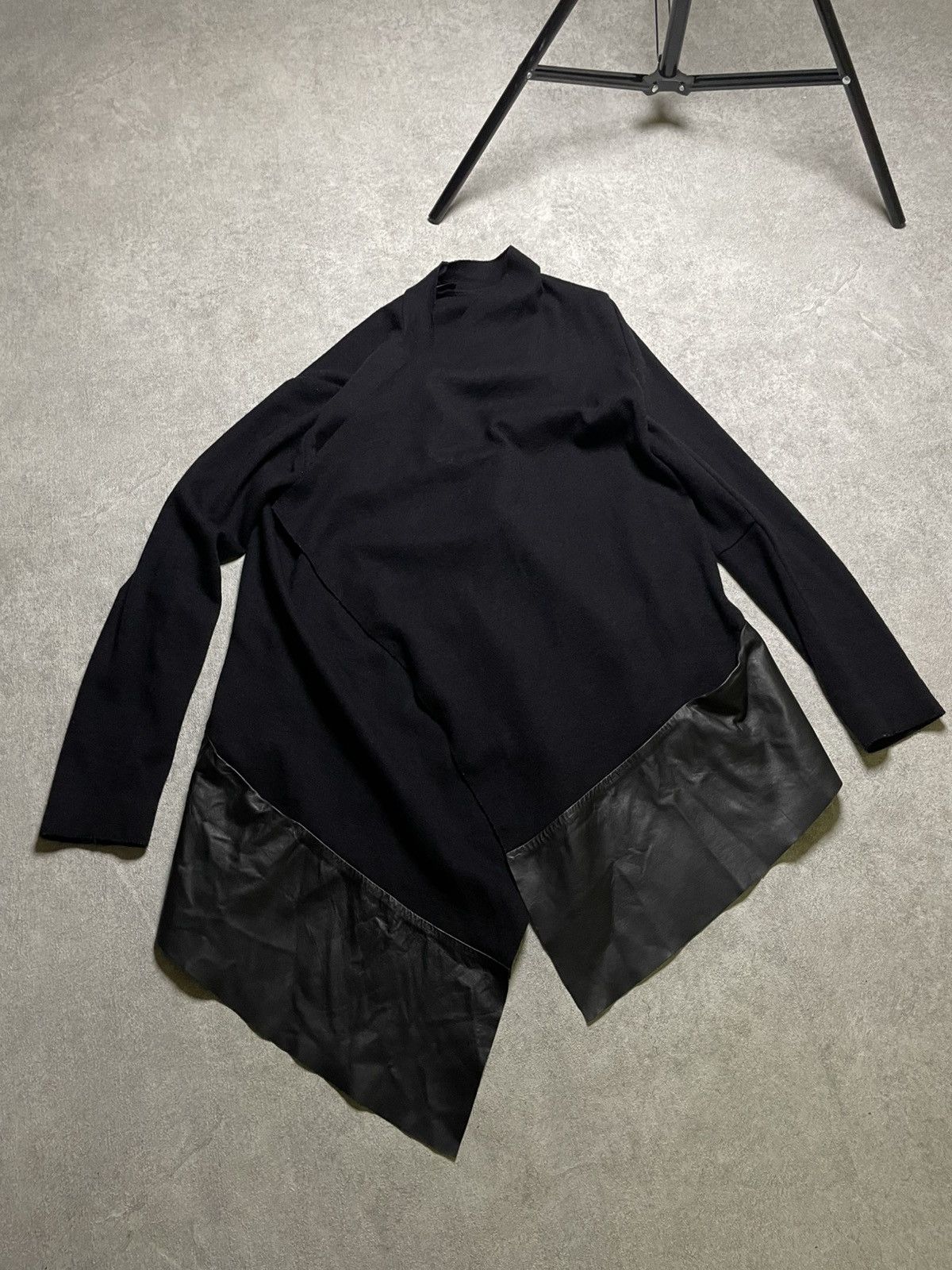 If Six Was Nine Skull (ANTEPRIMA) Rick Owens Black Linen Blazer Raw Edge Cut Size US M / EU 48-50 / 2 - 1 Thumbnail