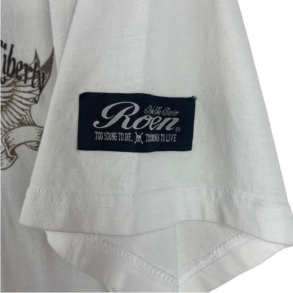 Japanese Brand × Roen ROEN Japanesebrand the nameless liberty spellout at back tee Size US XL / EU 56 / 4 - 8 Thumbnail