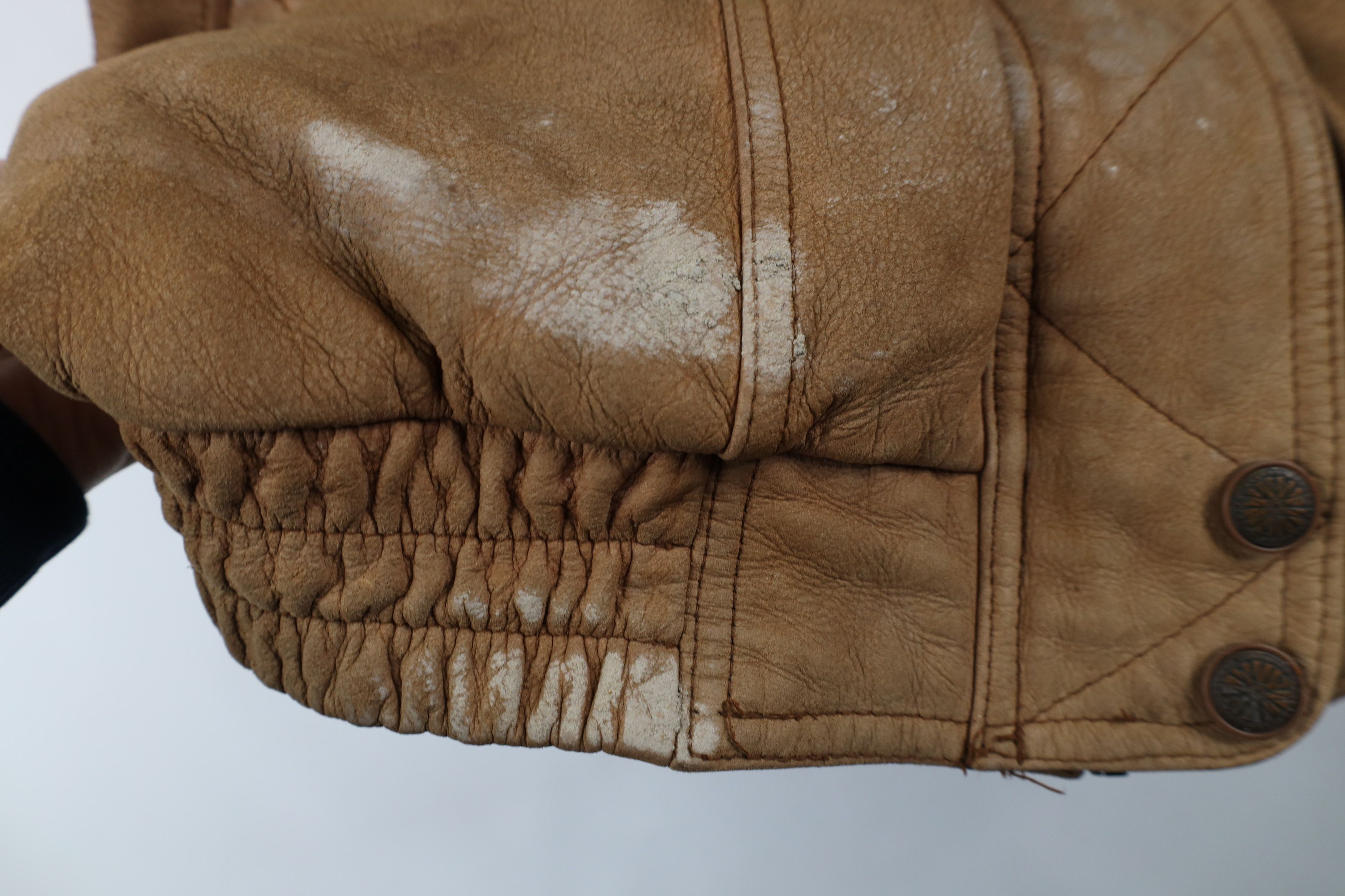 Vintage Vintage 90s Streetwear Suede Leather Flight Bomber Jacket Size US XL / EU 56 / 4 - 7 Thumbnail