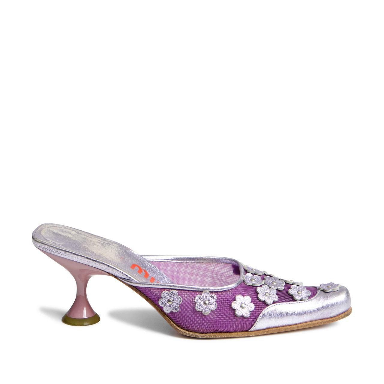 Miu Miu 1999 FLORAL HEELS Size US 6.5 / IT 36.5 - 2 Thumbnail