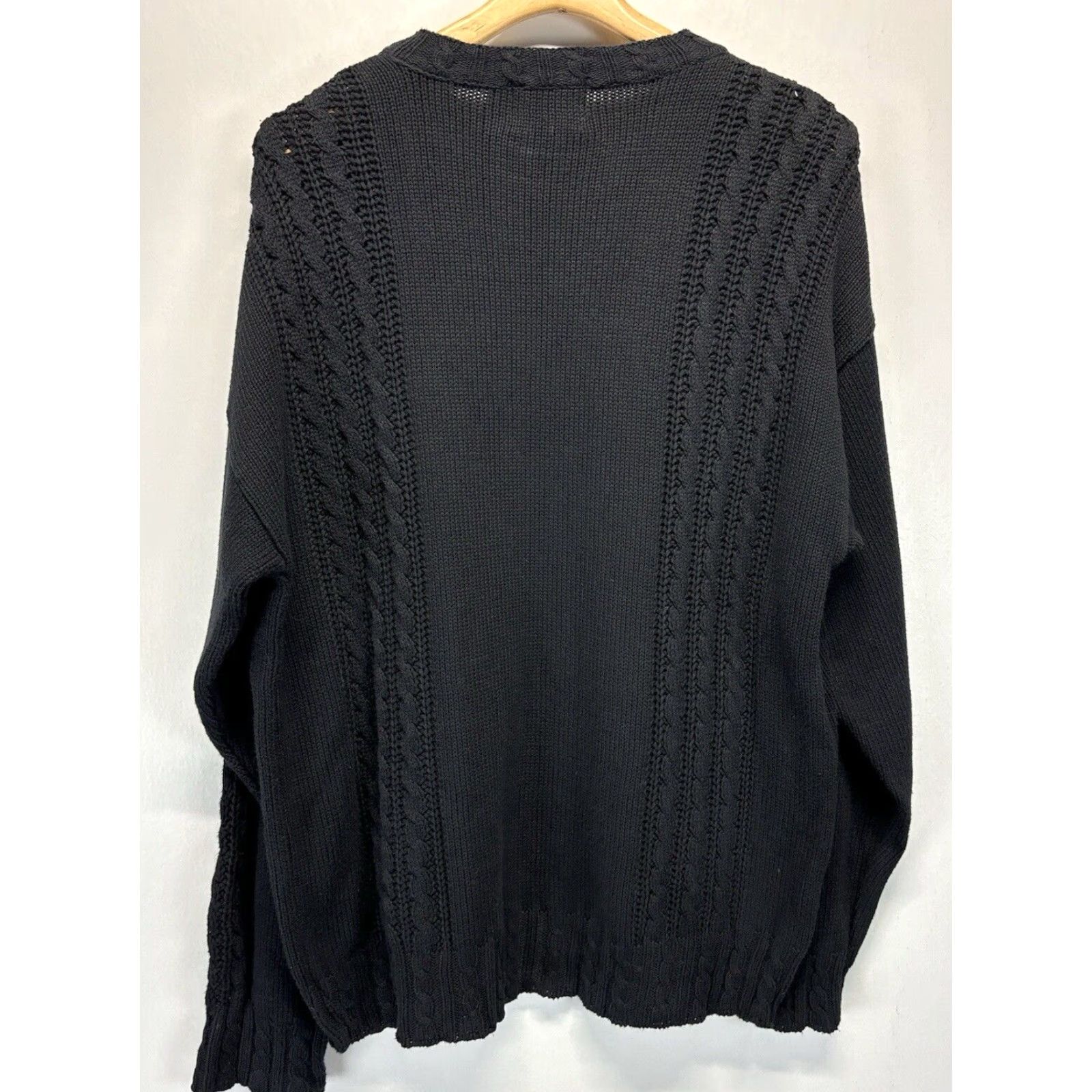 Vintage VINTAGE Hathaway Golf Pullover Sweater Mens Large Black Crew Neck Oversized 90s Size US L / EU 52-54 / 3 - 3 Thumbnail