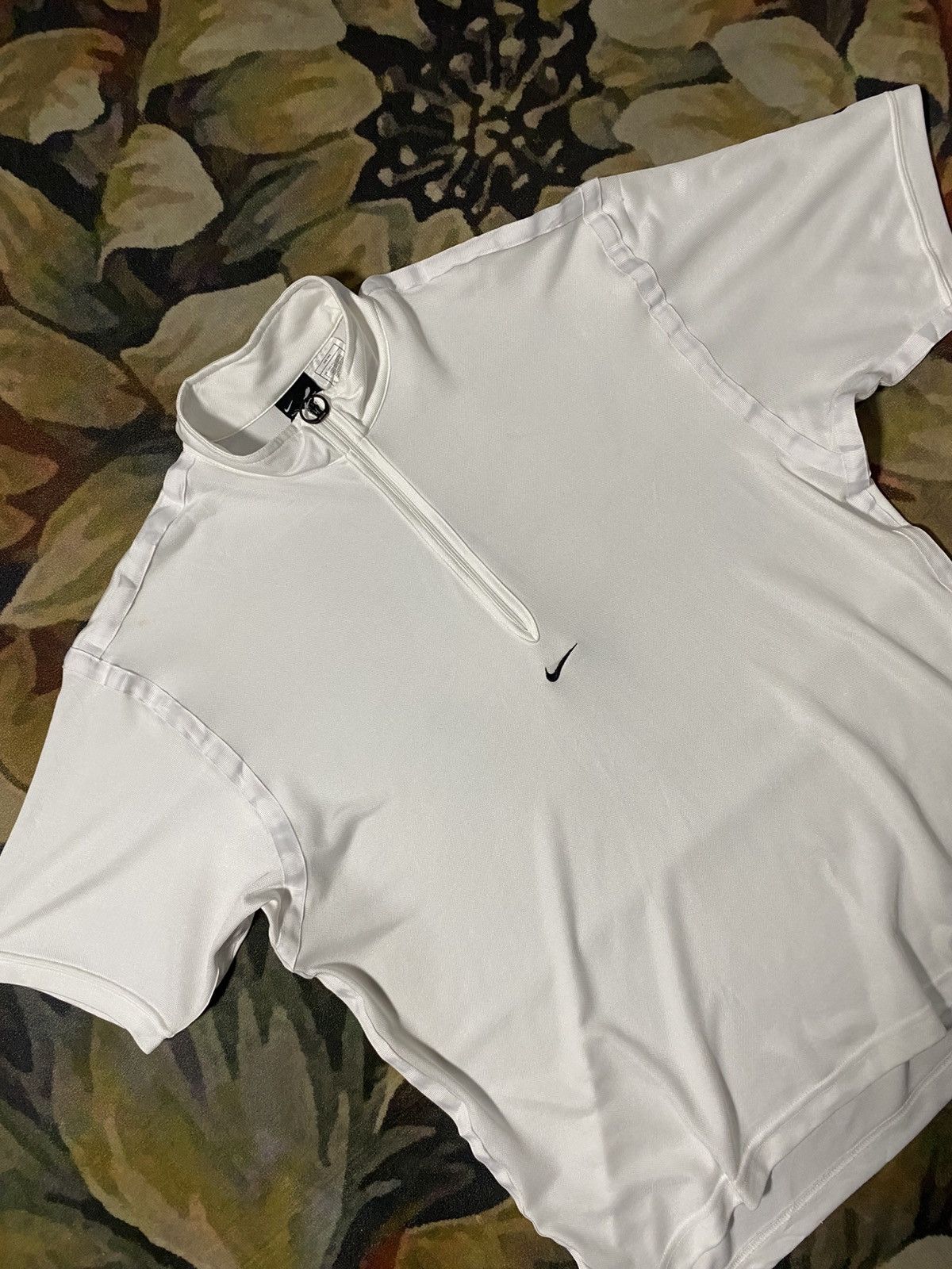 Nike Vintage Nike x Andre Agassi Half-Zip Drifi Polo Shirt Size US S / EU 44-46 / 1 - 2 Thumbnail