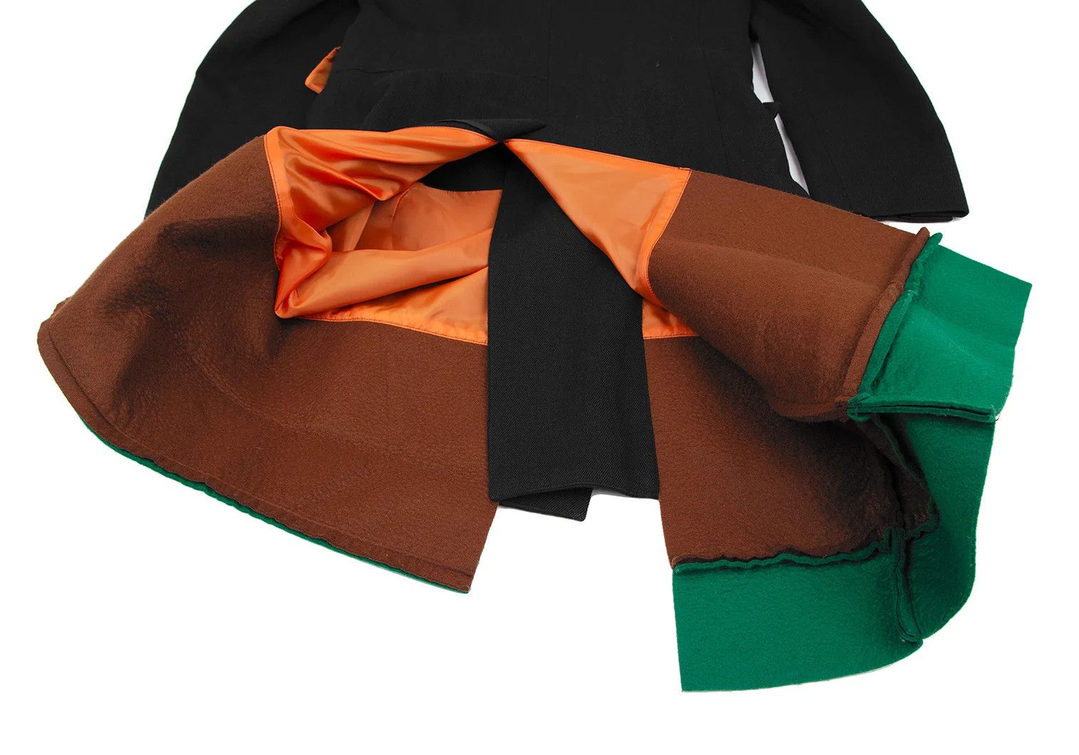 Comme des Garcons Homme Plus Felt Contrast Collar Coat in Black, Size M Size US M / EU 48-50 / 2 - 13 Thumbnail