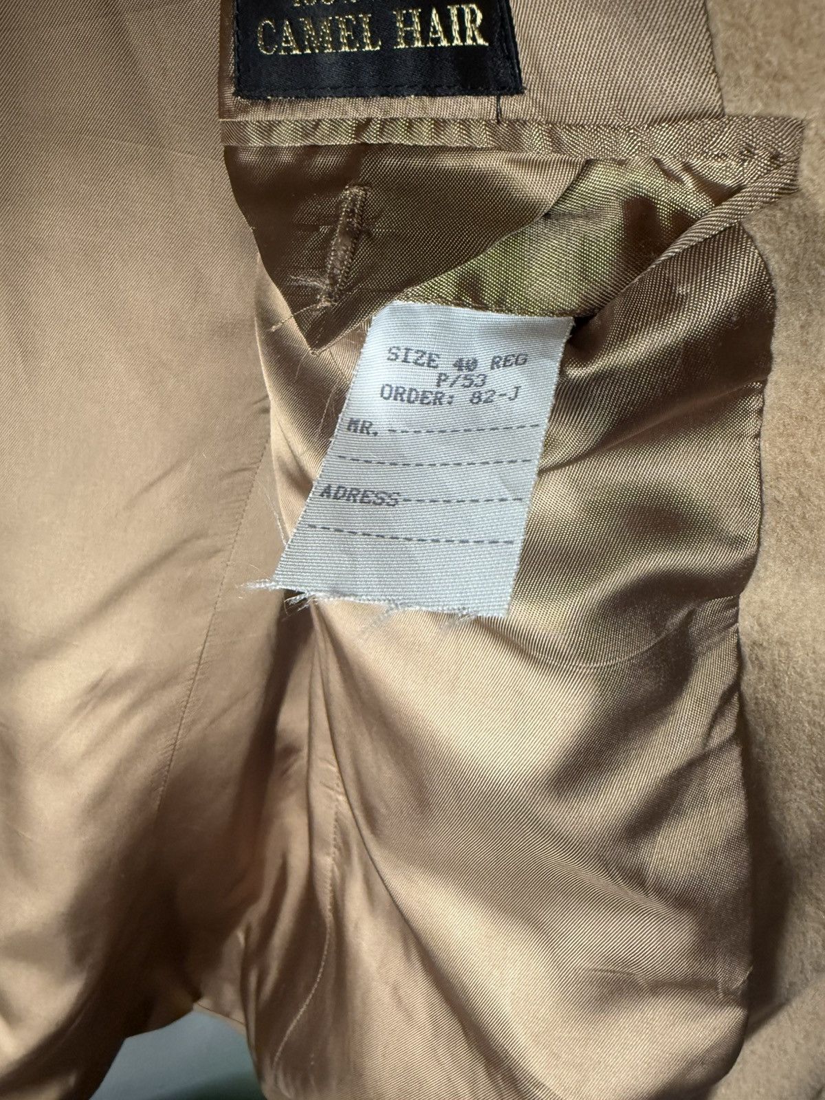 Bill Blass Bill Blass Black Label Lord & Taylor Camel Hair Size 40R - 9 Thumbnail