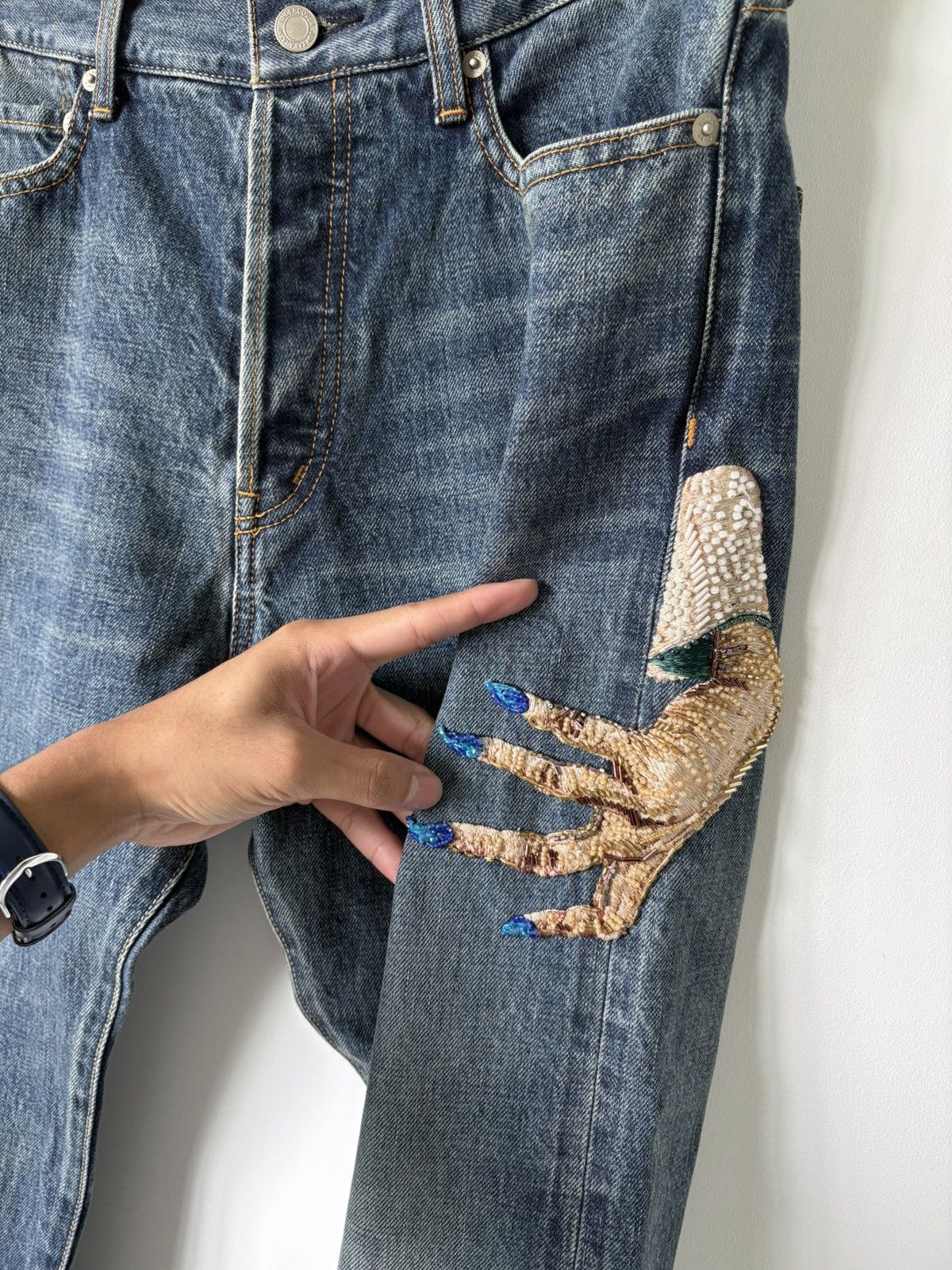 Undercover Undercover 2023 AW "Komische" Hand Denim Pants Size US 32 / EU 48 - 6 Thumbnail