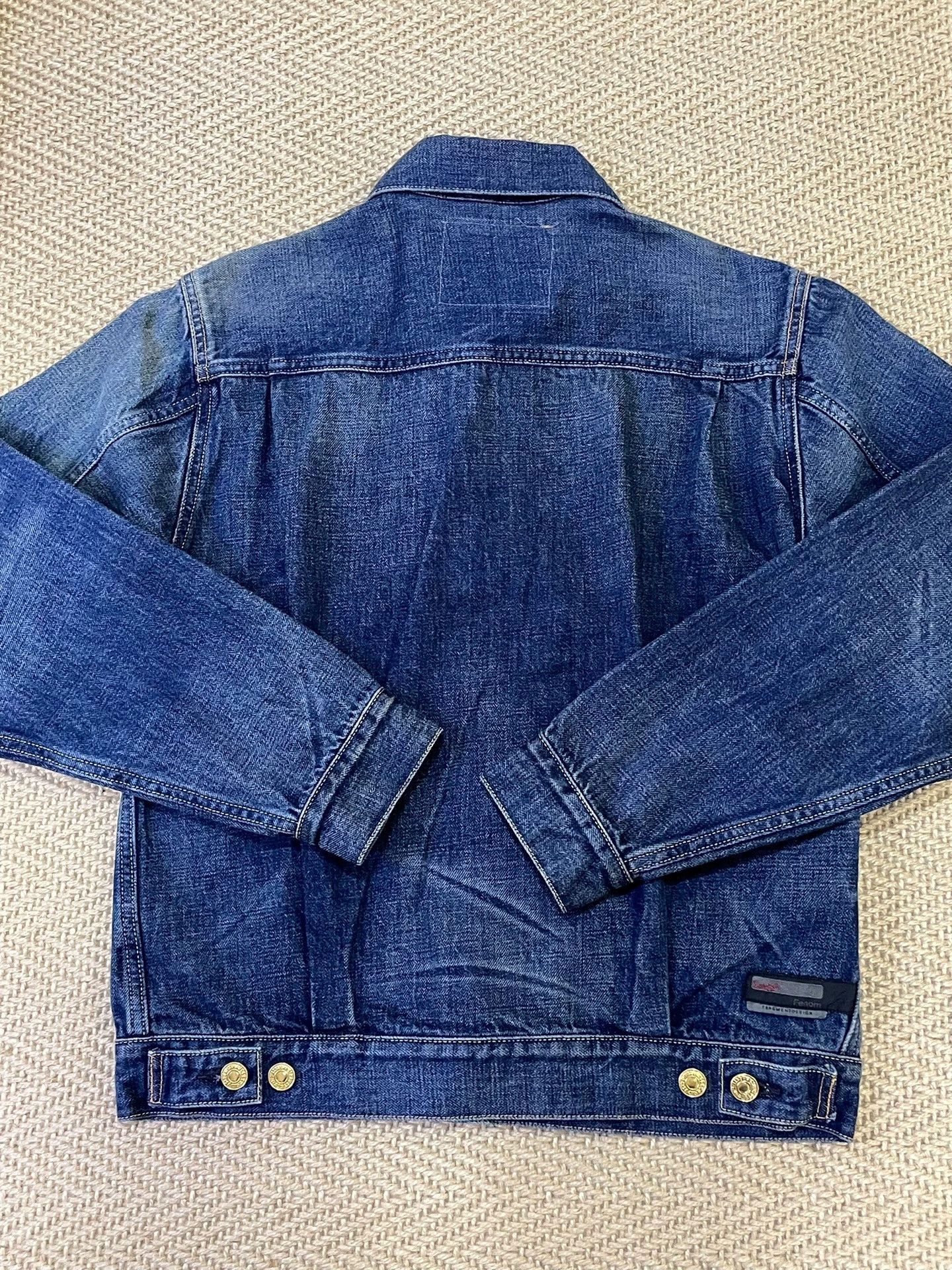 Other Fenom Heavily Washed Gold Buttons Lightning Denim Jacket Size US M / EU 48-50 / 2 - 4 Thumbnail