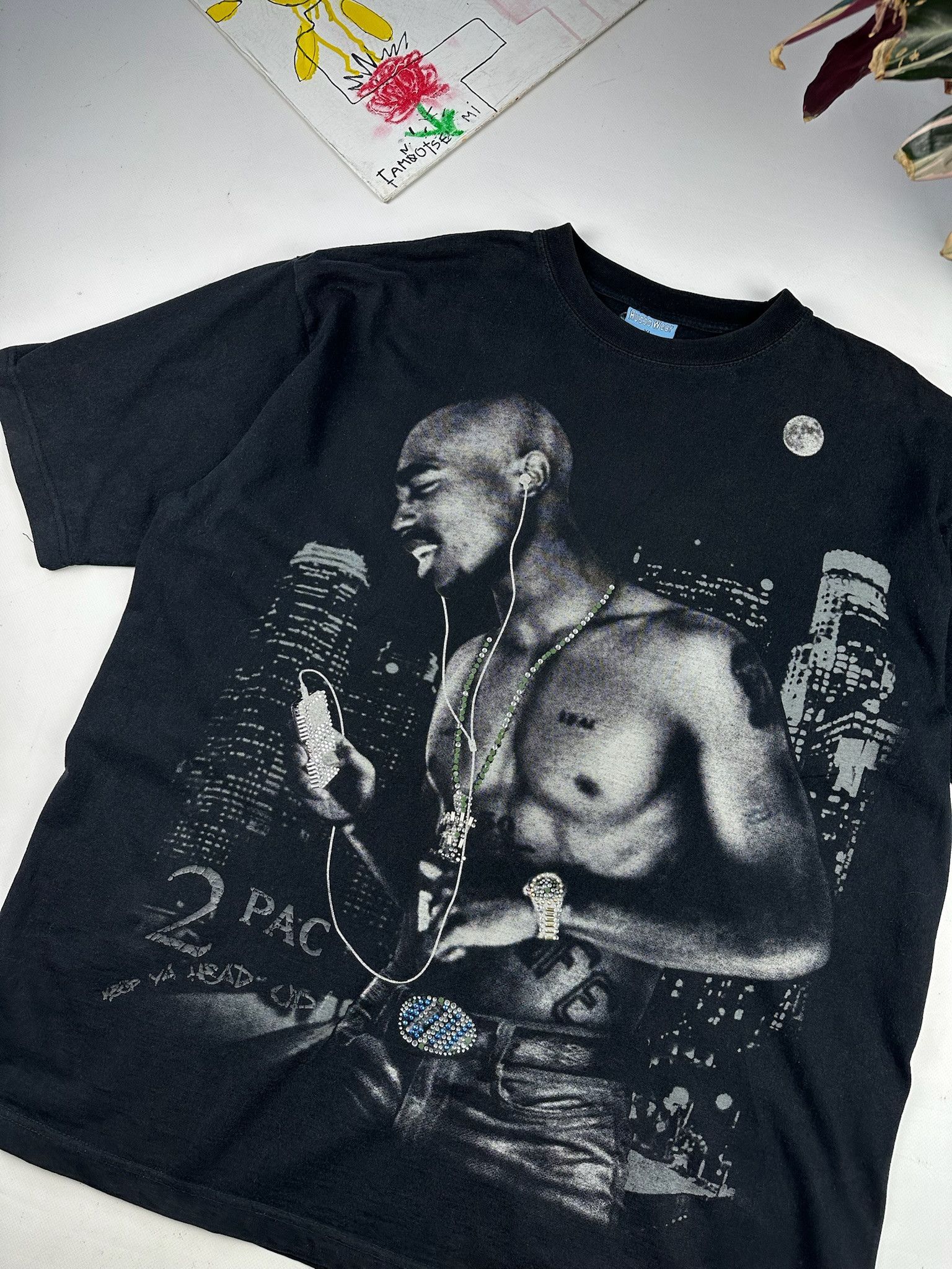 Rap Tees Vintage Tupac Tee 2pac AOP Size US XL / EU 56 / 4 - 3 Thumbnail