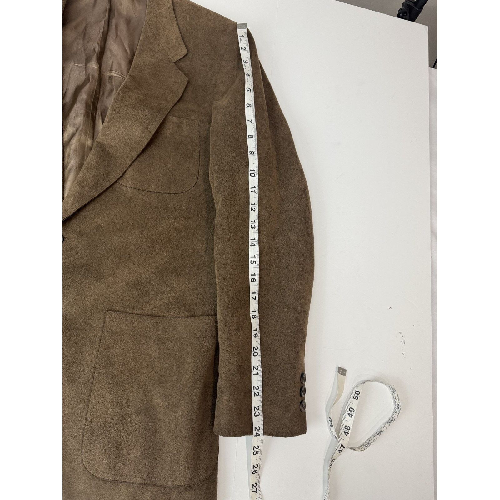 Other Vintage Marshall Field & Company Microsuede Blazer Brown 42 Size 42R - 8 Thumbnail
