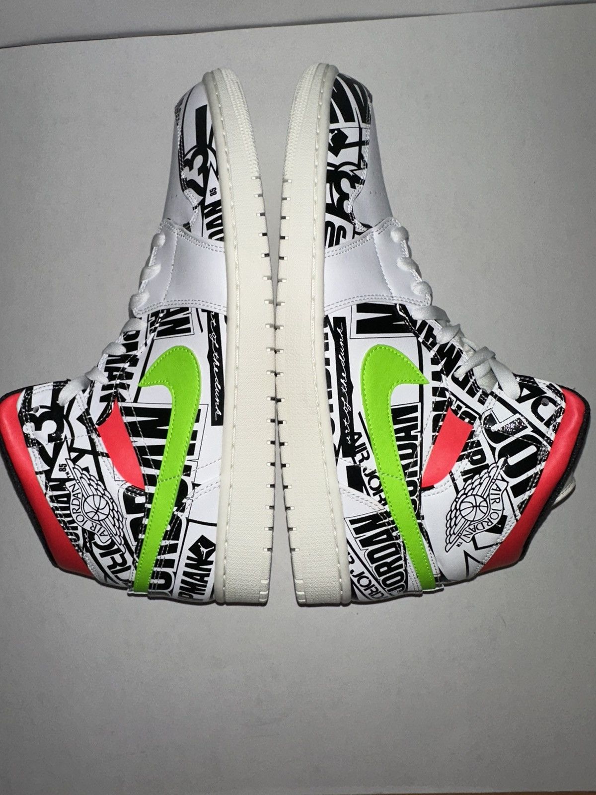 Jordan Brand DS Jordan 1 Mid “All Over Logos” Size US 15 / EU 48 - 2 Thumbnail