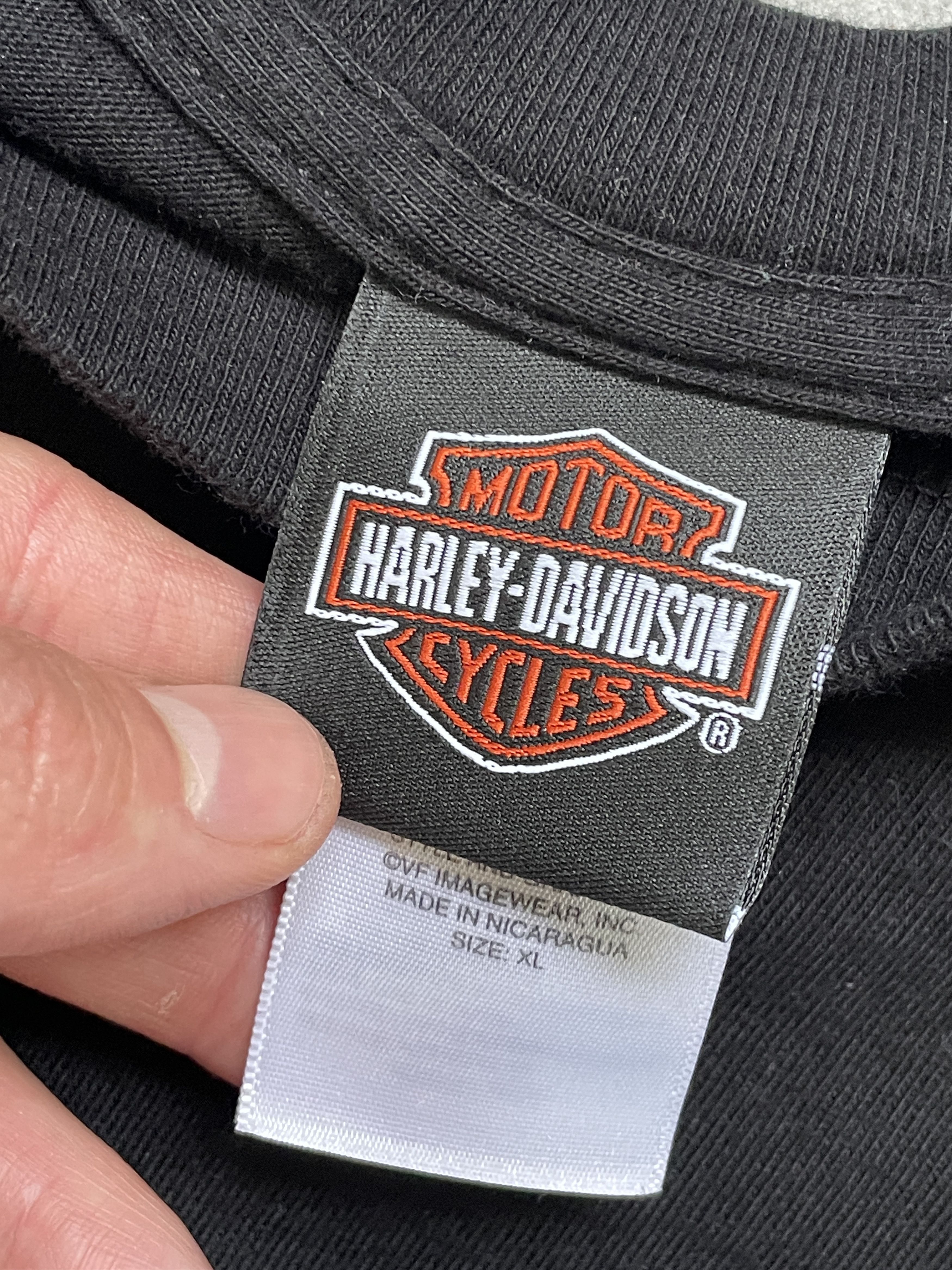 Harley Davidson BLACK HARLEY DAVIDSON I GOT MINE AT THUNDER TOWER TSHIRT Size US XL / EU 56 / 4 - 6 Thumbnail
