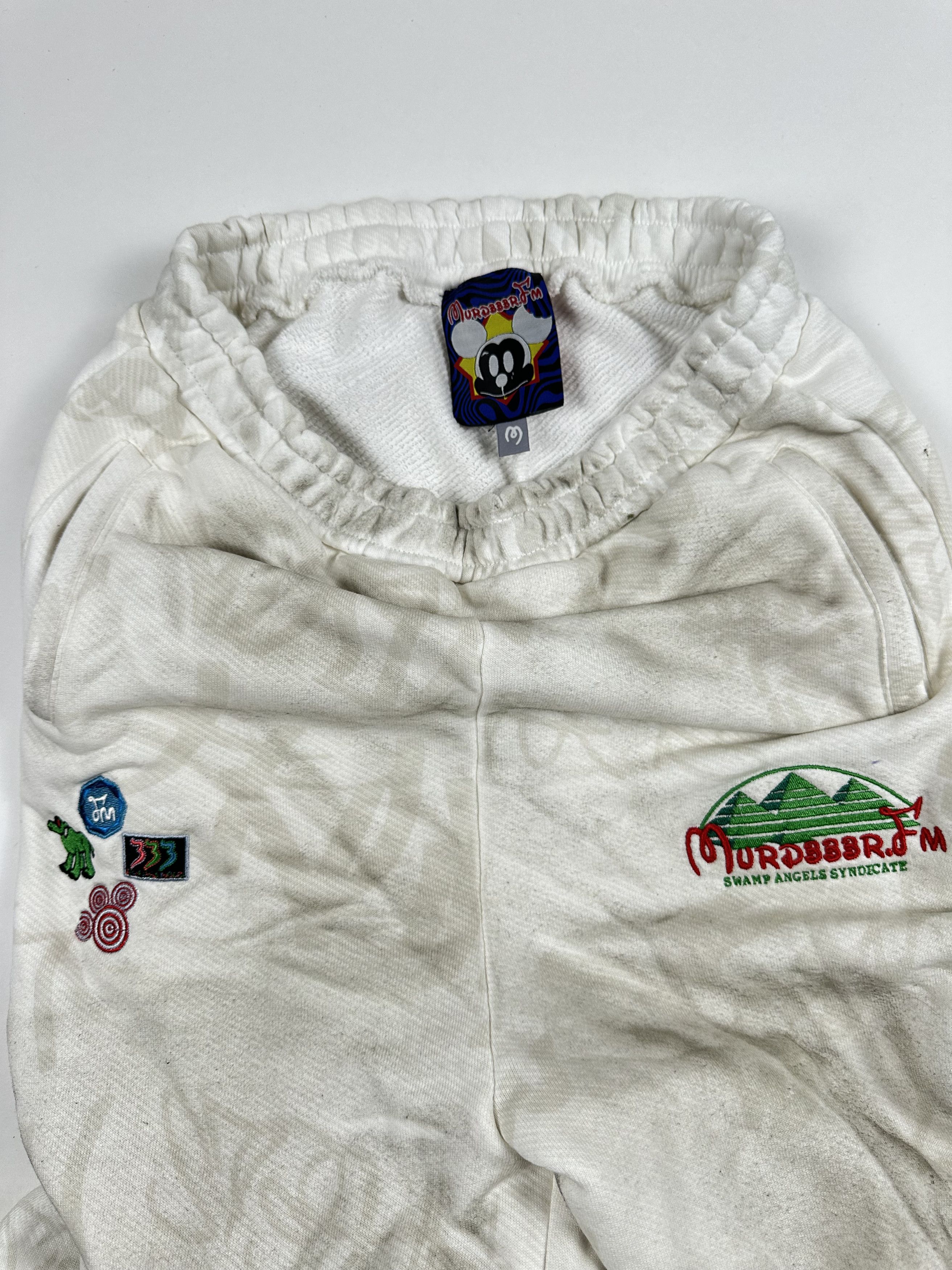 murd333r.fm Murd333r White Sweatpants (ComplexCon Exclusive) Size US 32 / EU 48 - 5 Thumbnail