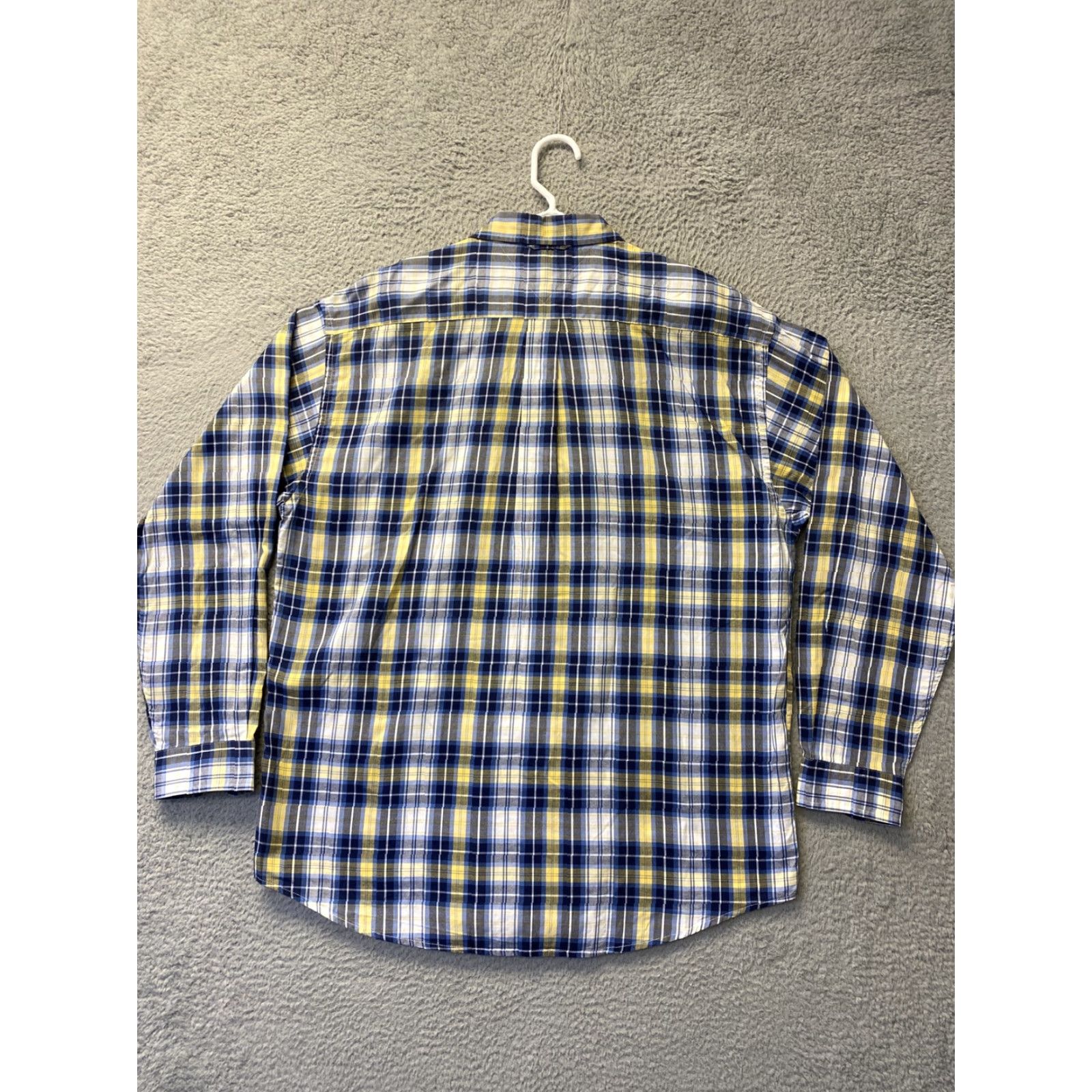 Tommy Hilfiger TOMMY HILFIGER Slim Fit Dress Shirt Mens XL Plaid Button-Up Casual Yellow Size US XL / EU 56 / 4 - 7 Thumbnail