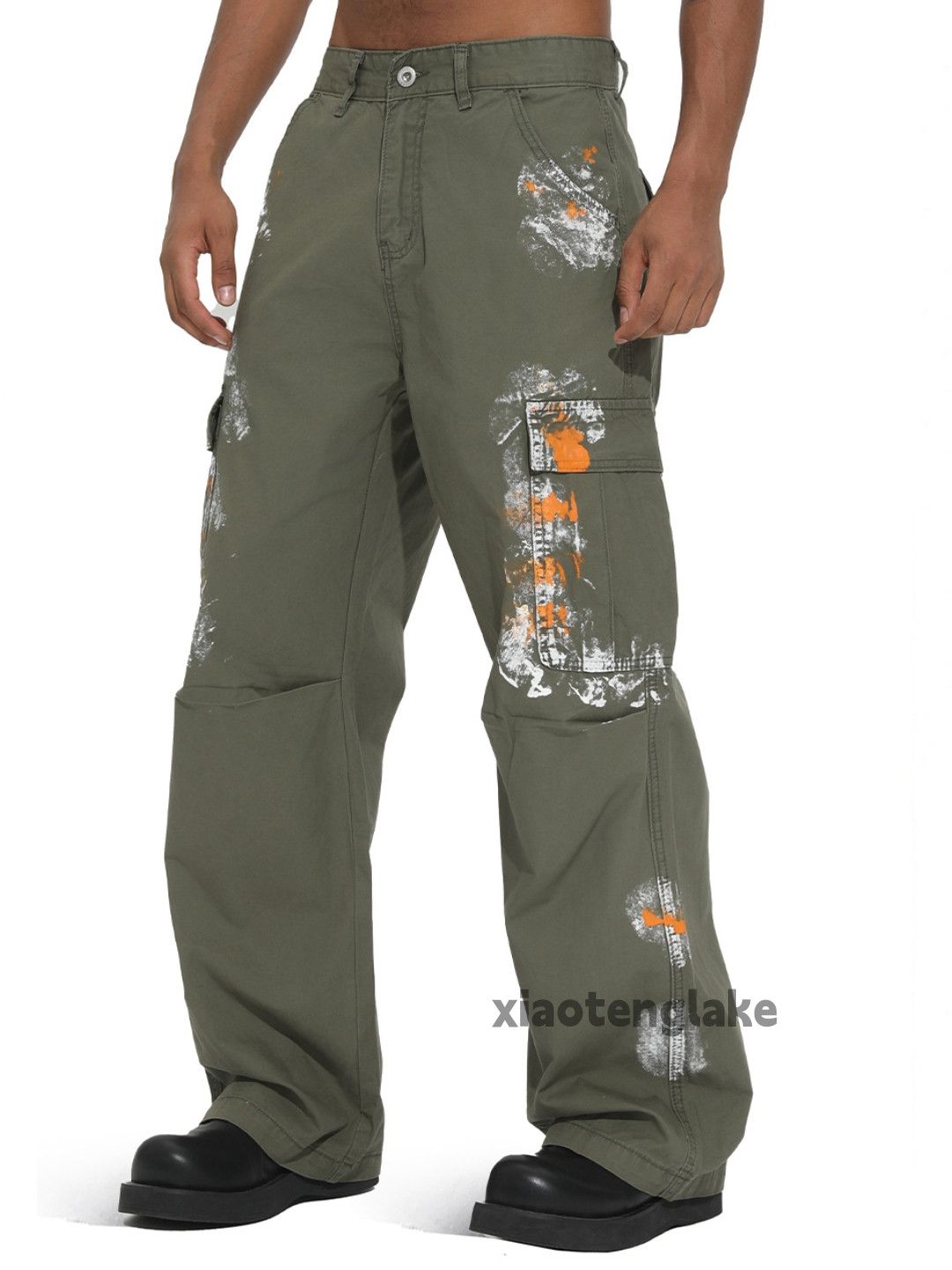 Japanese Brand Utility military tactical loose baggy paint cargo pants Size US 32 / EU 48 - 6 Thumbnail