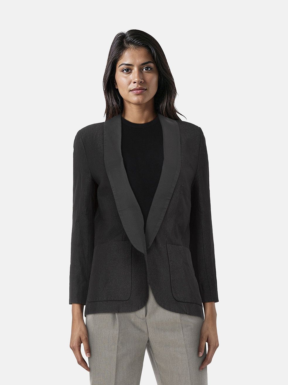 Zadig & Voltaire Black Metallic Sheen Blazer Size XS / US 0-2 / IT 36-38 - 1 Thumbnail