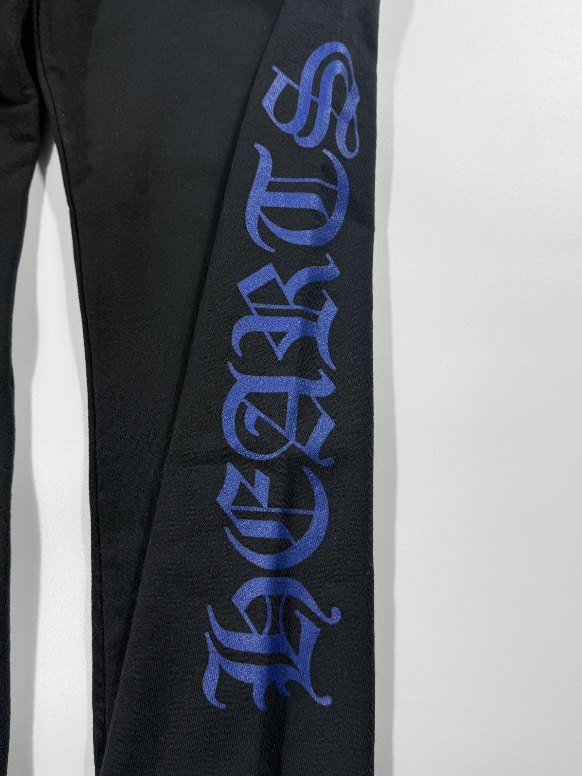 Chrome Hearts 🔥Chrome Hearts Black Blue Horseshoe Logo Sweatpants🔥 Size US 32 / EU 48 - 3 Thumbnail