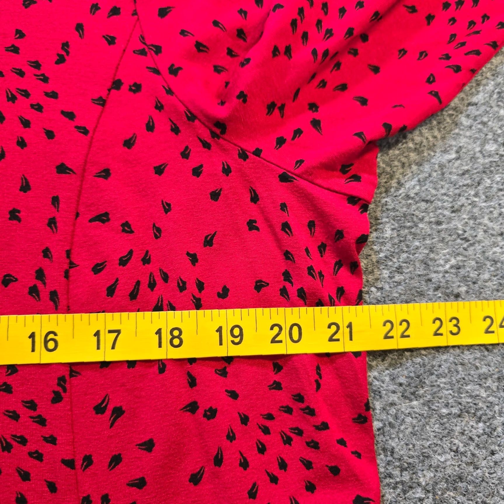 J. Jill J. Jill Top Womens 1X Red Black Dotted Tunic Stretch Wearever Career Casual Shirt Blouse Modern Size XL / US 12-14 / IT 48-50 - 5 Thumbnail