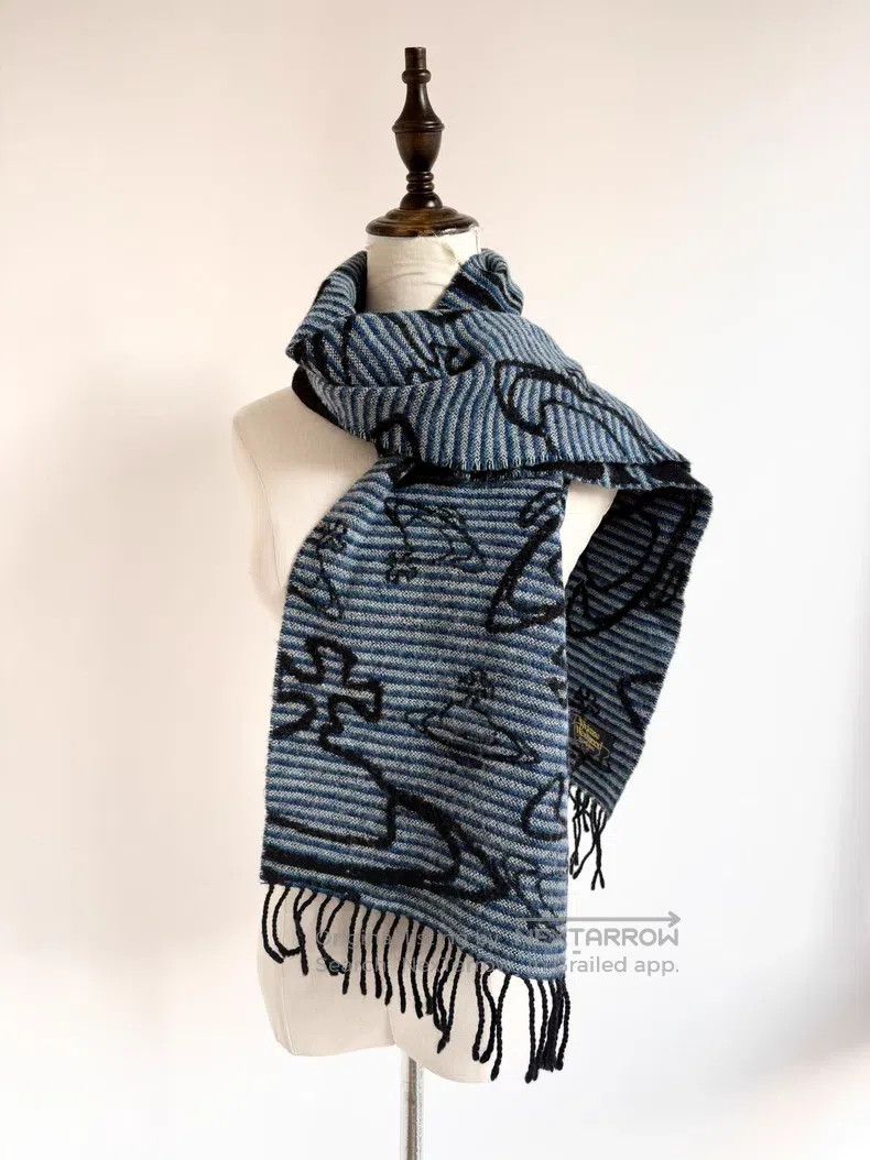 Vivienne Westwood Vivienne Westwood Black Blue Striped Big Saturn Full-print Size ONE SIZE - 3 Thumbnail