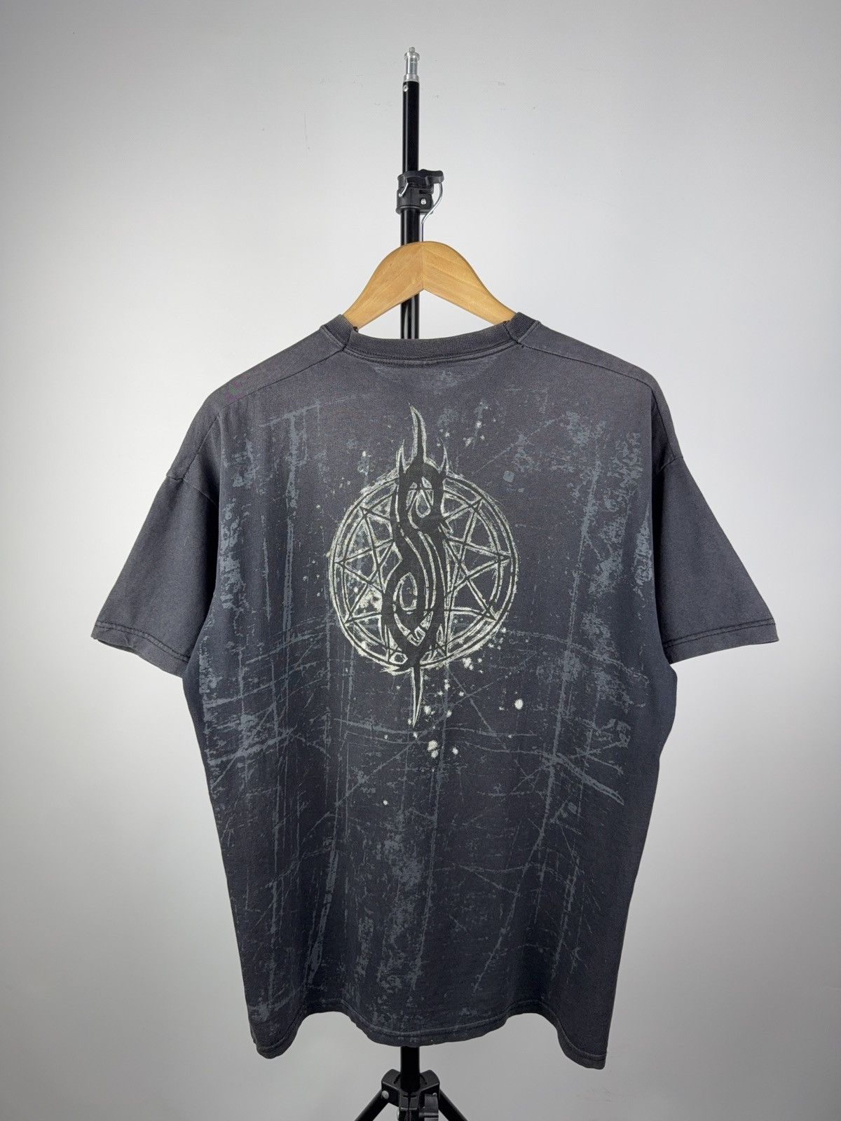 Slipknot × Vintage Vintage 2008 Slipknot Allover print Rock Distressed t-shirt Size US L / EU 52-54 / 3 - 9 Thumbnail