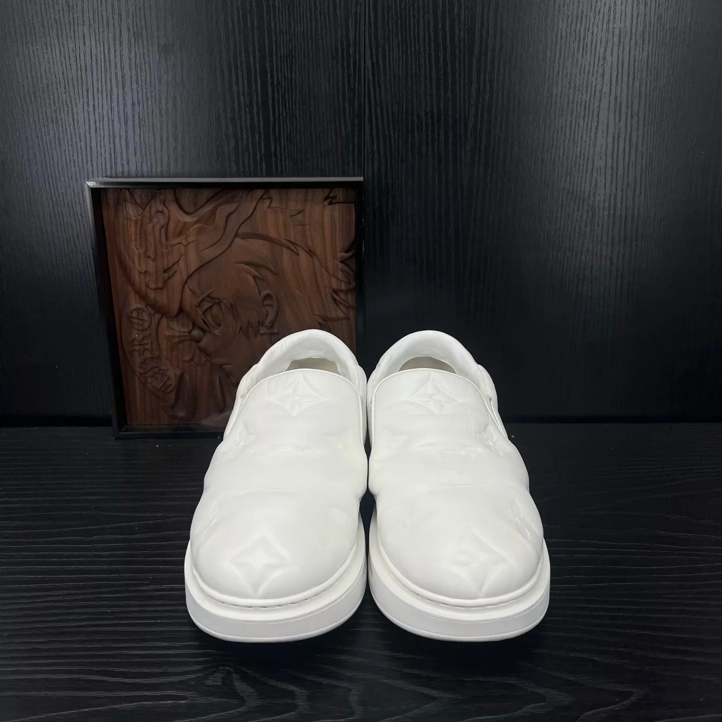 Louis Vuitton LV Beverly Hills Empreinte White Leather 5/39 Size US 8.5 / IT 38.5 - 4 Thumbnail