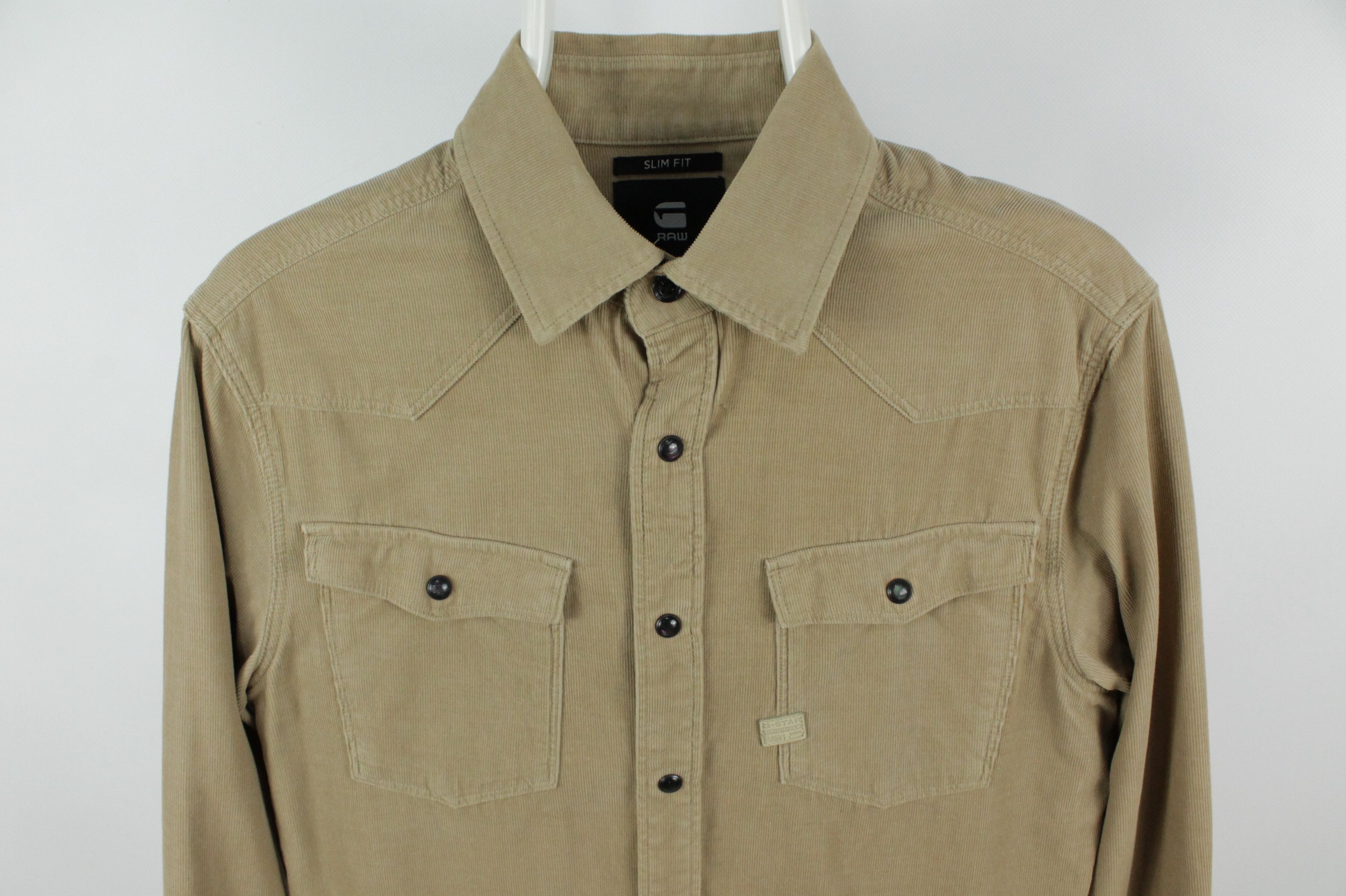 G-Star G-Star Raw 3301 Slim Fit Western Corduroy Shirt Size US S / EU 44-46 / 1 - 6 Thumbnail