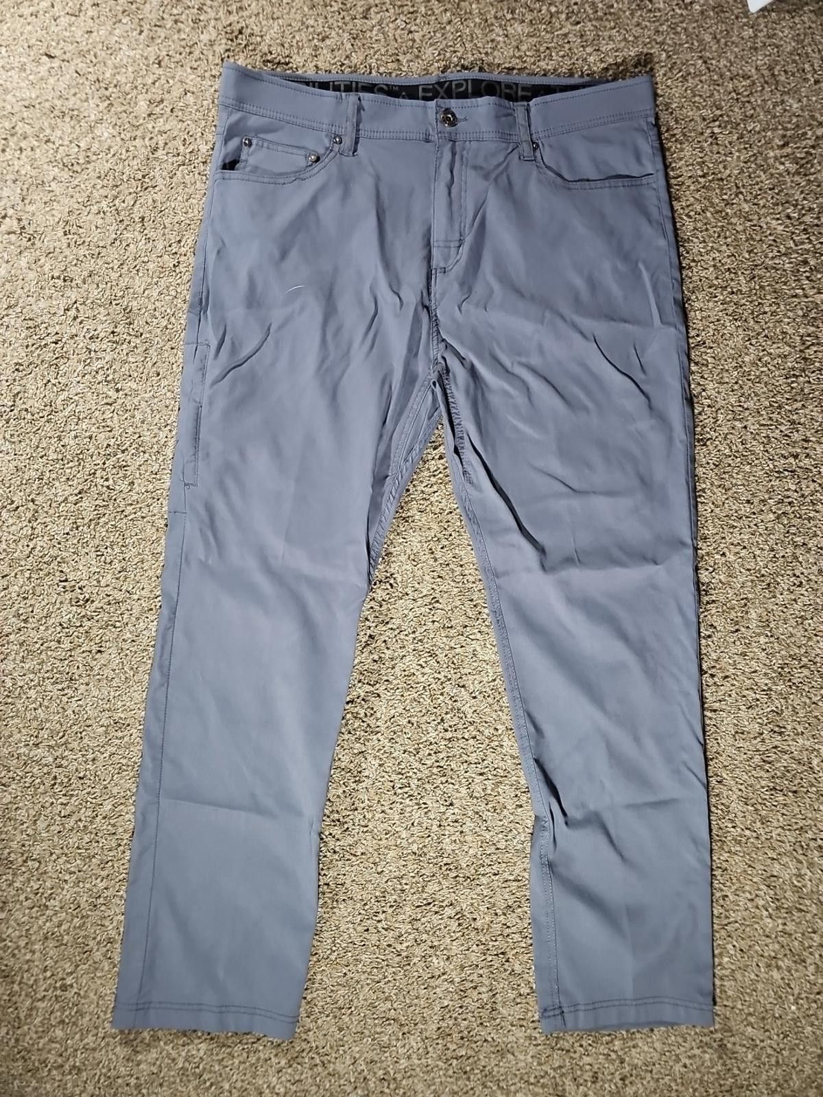 Le Grande Bleu (L.G.B.) Gerry 38x32 Outdoor Hiking Pants Blue Gray Small Burn Size US 38 / EU 54 - 1 Thumbnail