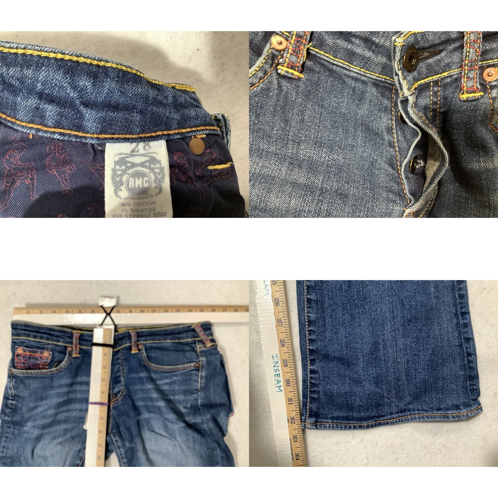 Vintage Martin Red Monkey RMC Martin Ksohoh Denim Jeans Womens Blue 28 Bootcut Jeans Size 28" / US 6 / IT 42 - 8 Thumbnail