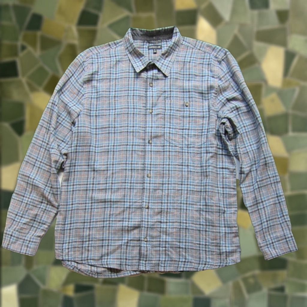 Toad&Co Toad & Co Blue Orange Plaid Cotton Button Up Long Sleeve Flannel Shirt Men XL Size US XL / EU 56 / 4 - 1 Thumbnail