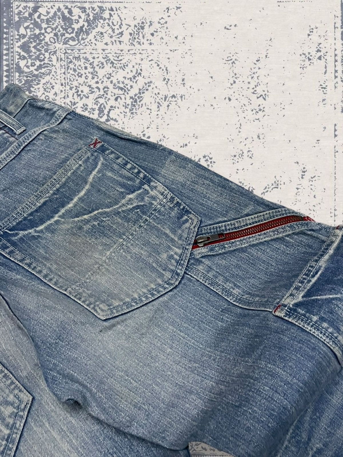 Designer × Japanese Brand × Vintage Vintage Japan Designer Rattle Trap Carpenter Mudwash Denim Size US 30 / EU 46 - 15 Thumbnail