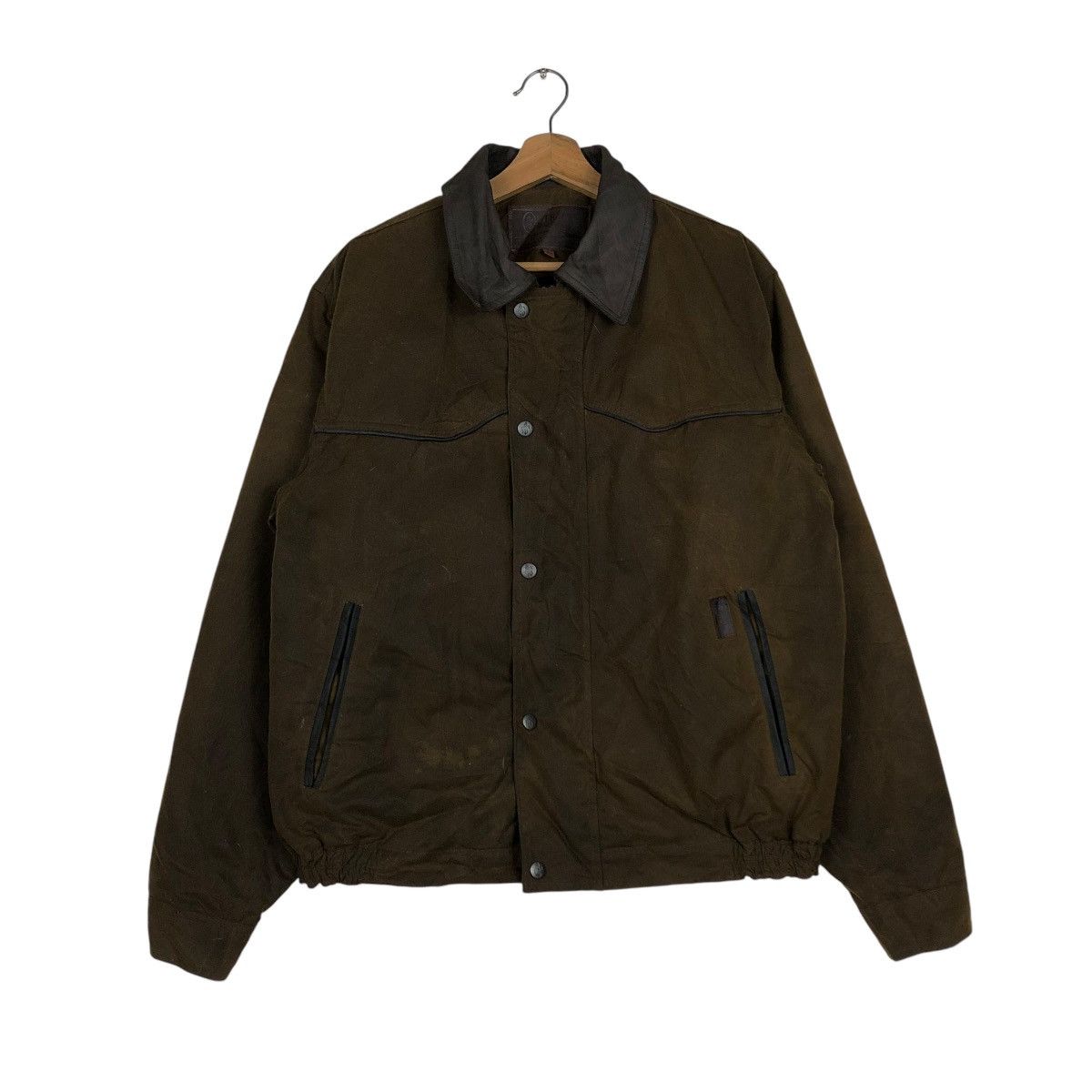 Vintage 🔥VINTAGE WAX JACKET HUNTING SURVIVAL MULTI POCKET UTBACK Size US M / EU 48-50 / 2 - 4 Thumbnail